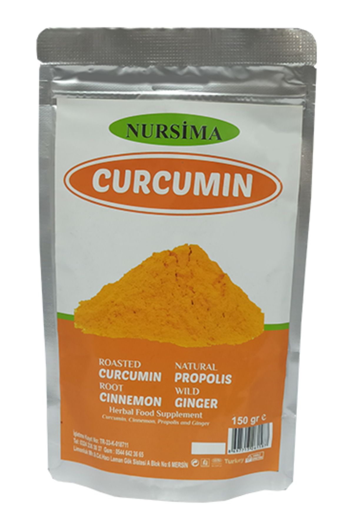 Nursima Curcumin Tozu 150 Gr