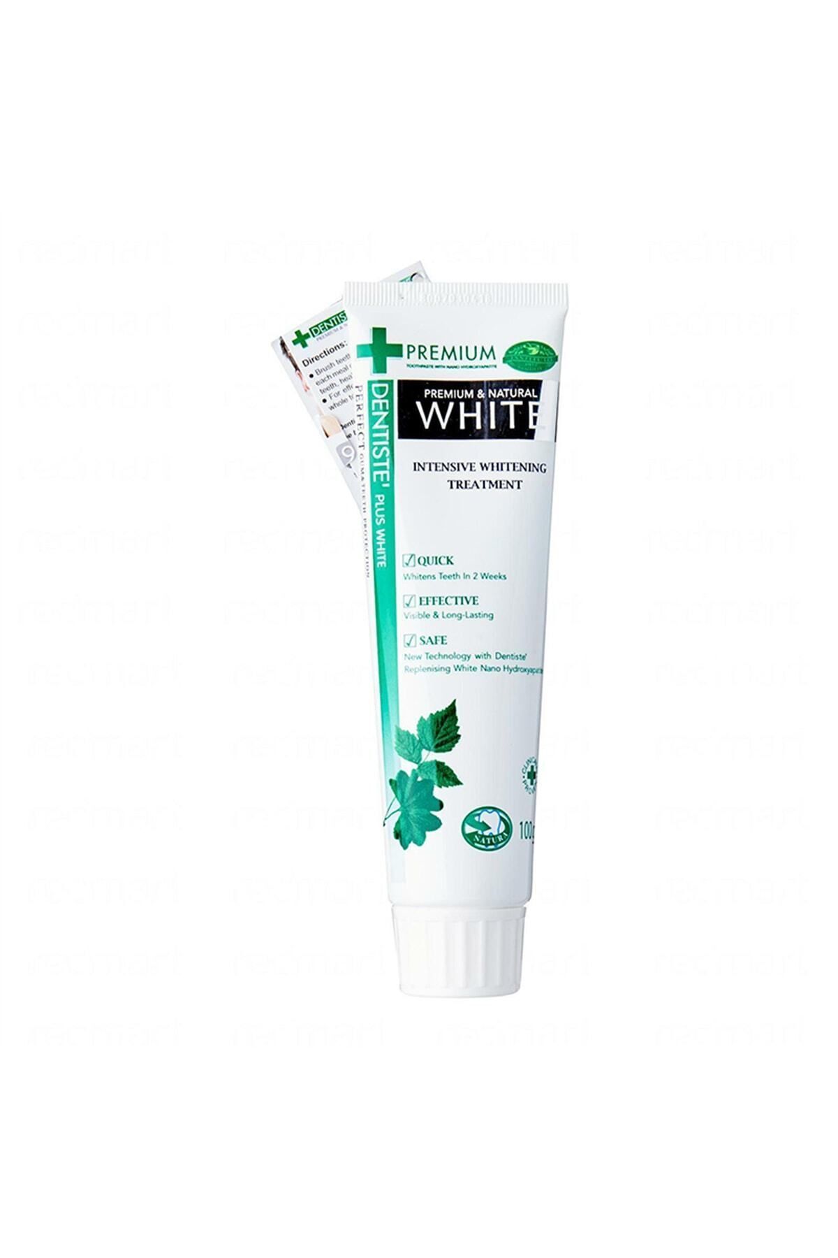Dentiste Premium White Doğal Beyazlık Komple Bakım Bitkisel Diş Macunu Intensive 100gr