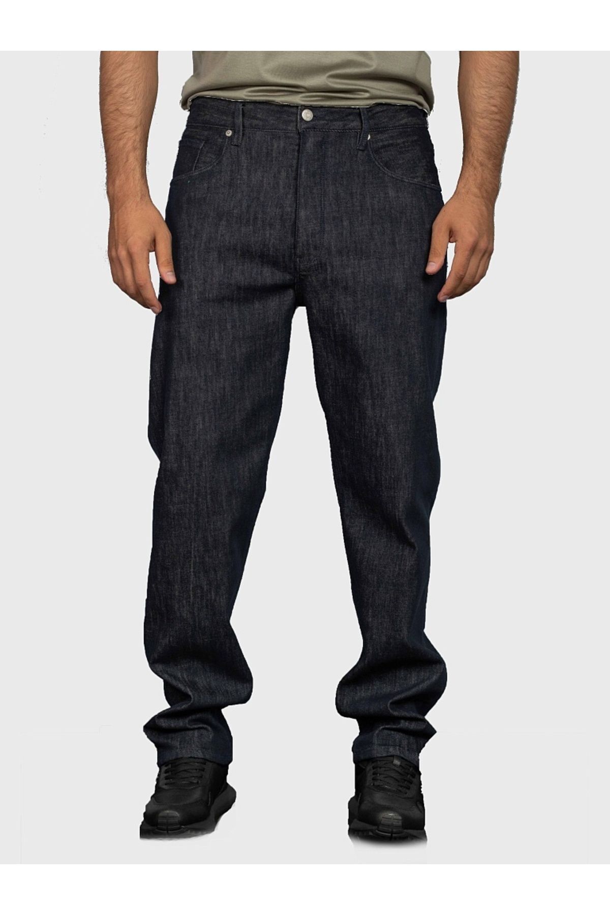 Emporio Armani Erkek Denim Kumaş Normal Bel Düz Model Antrasit Jeans 6R1J72 1DQWZ-0941