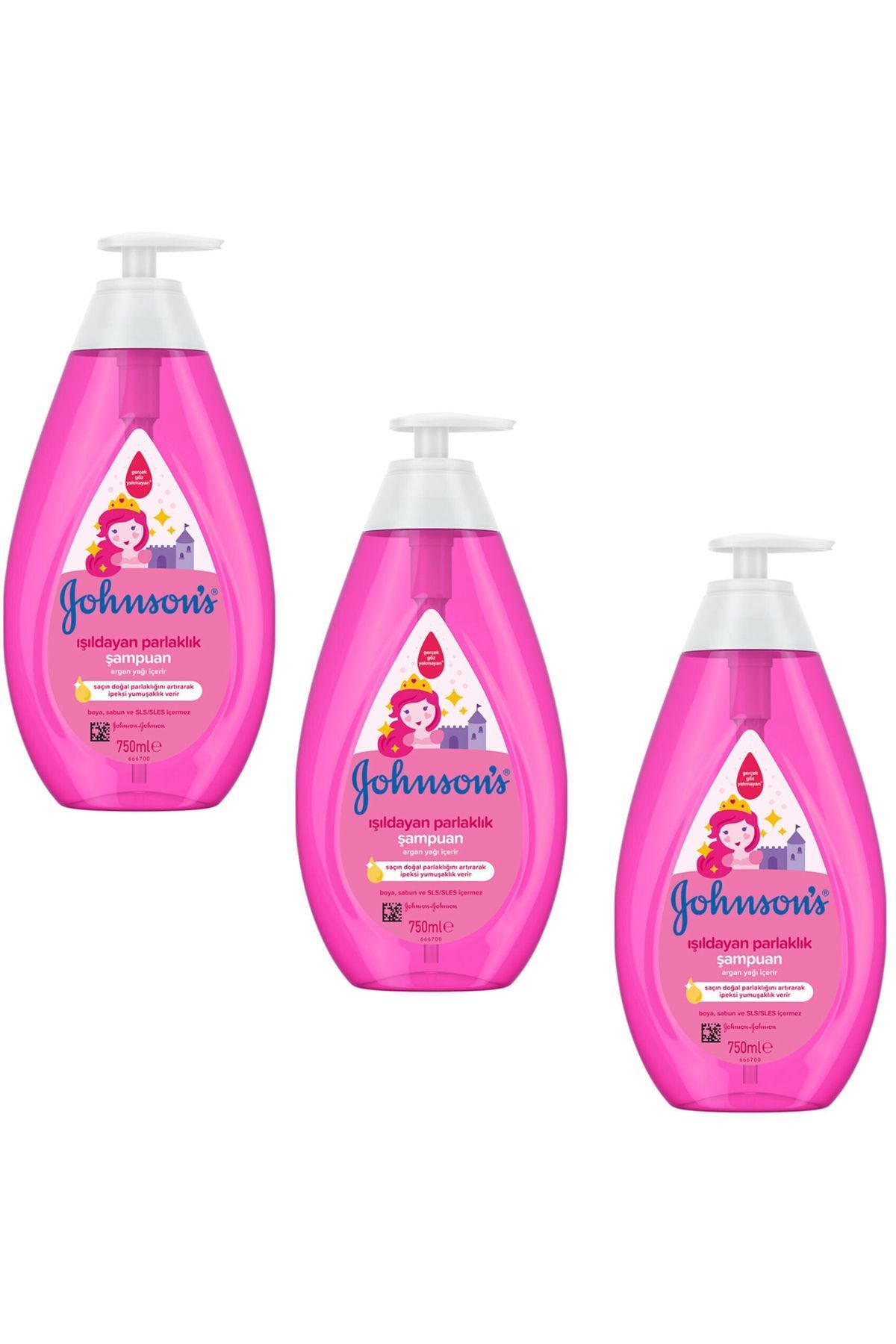 Johnson's Baby Johnsons Baby Işıldayan Parlaklık Şampuan 750 Ml 3 Adet