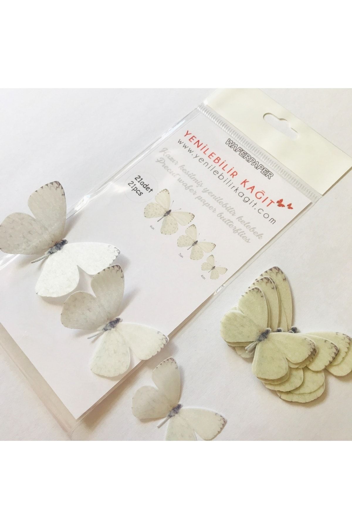 Yenilebilir Kağıt Wafer paper Hazır Kesilmiş Kelebekler