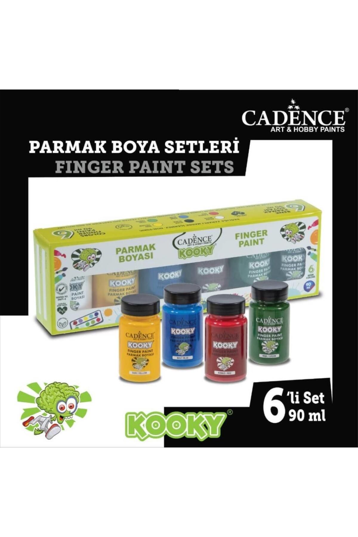 Cadence Kooky Parmak Boyası 90ml 6 Lı Set1