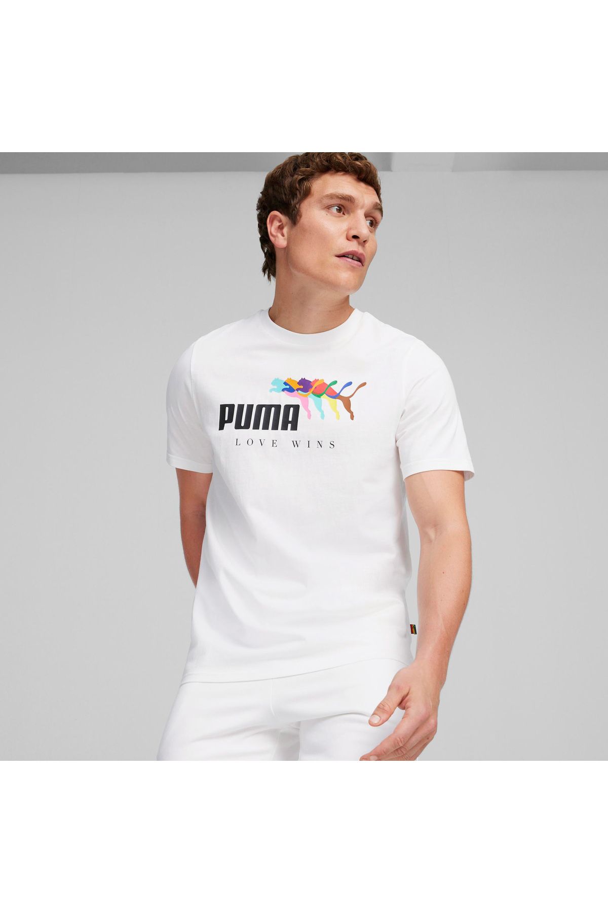 Puma Ess Love Wins Unisex Beyaz T-shirt