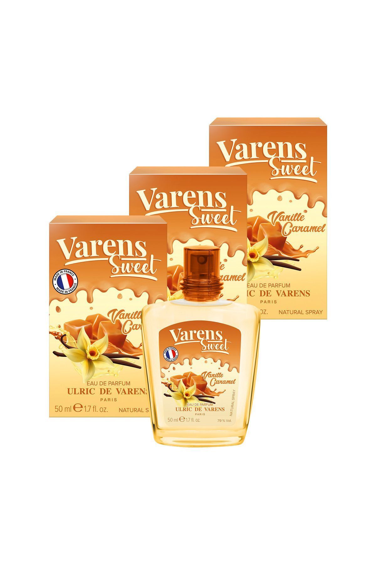 Ulric De Varens Varens Sweet Vanille Caramel 3'lü Set (3X50ML EDP) Kadın Parfüm