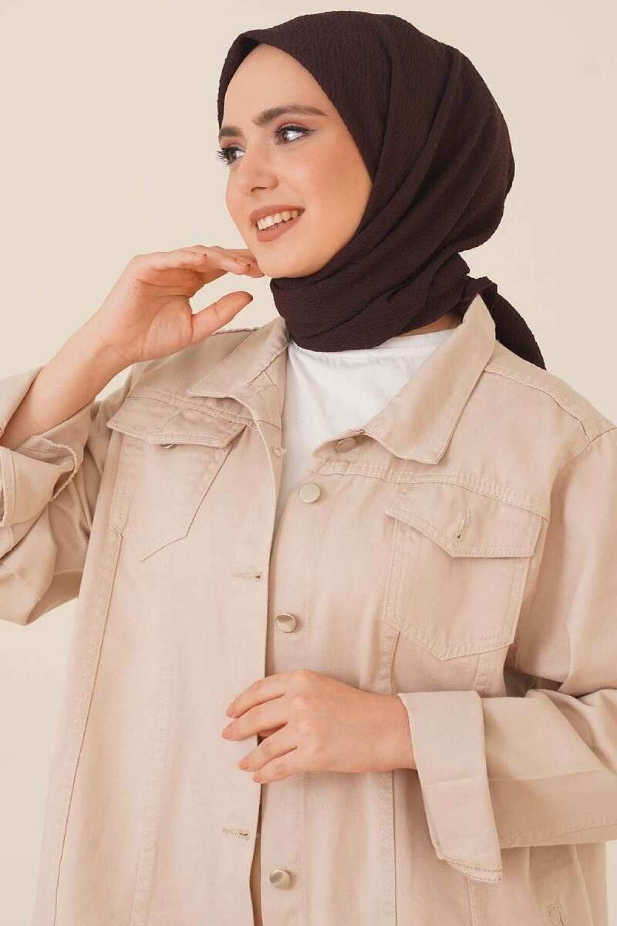 Organic Scarfs Kadın Testtür Mio Caz Eşarp Hijap Modeli