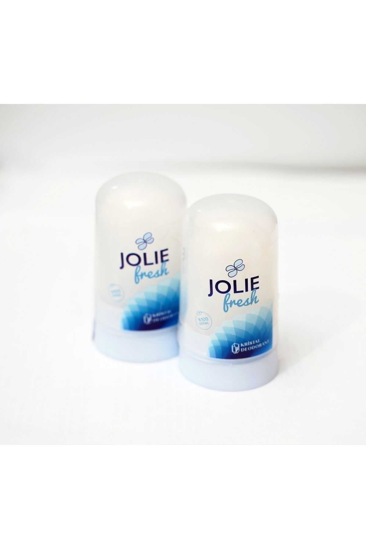 Jolie Fresh 2 Adet Doğal Deodorant Mineralli Roll-on Taş Deodorant Ter Kokusu Karşıtı Kristal 100 Gr