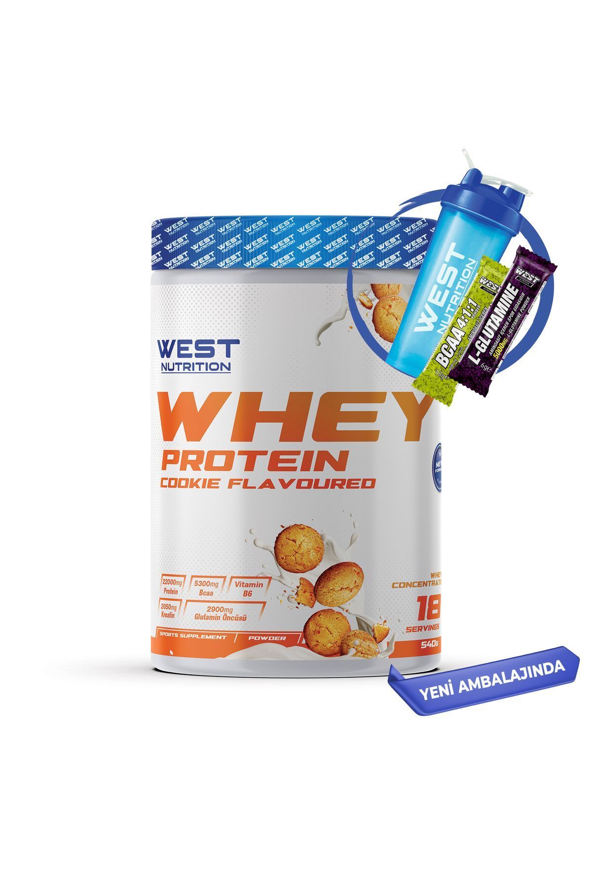 West Nutrition Whey Protein Tozu 540 gram Kurabiye
