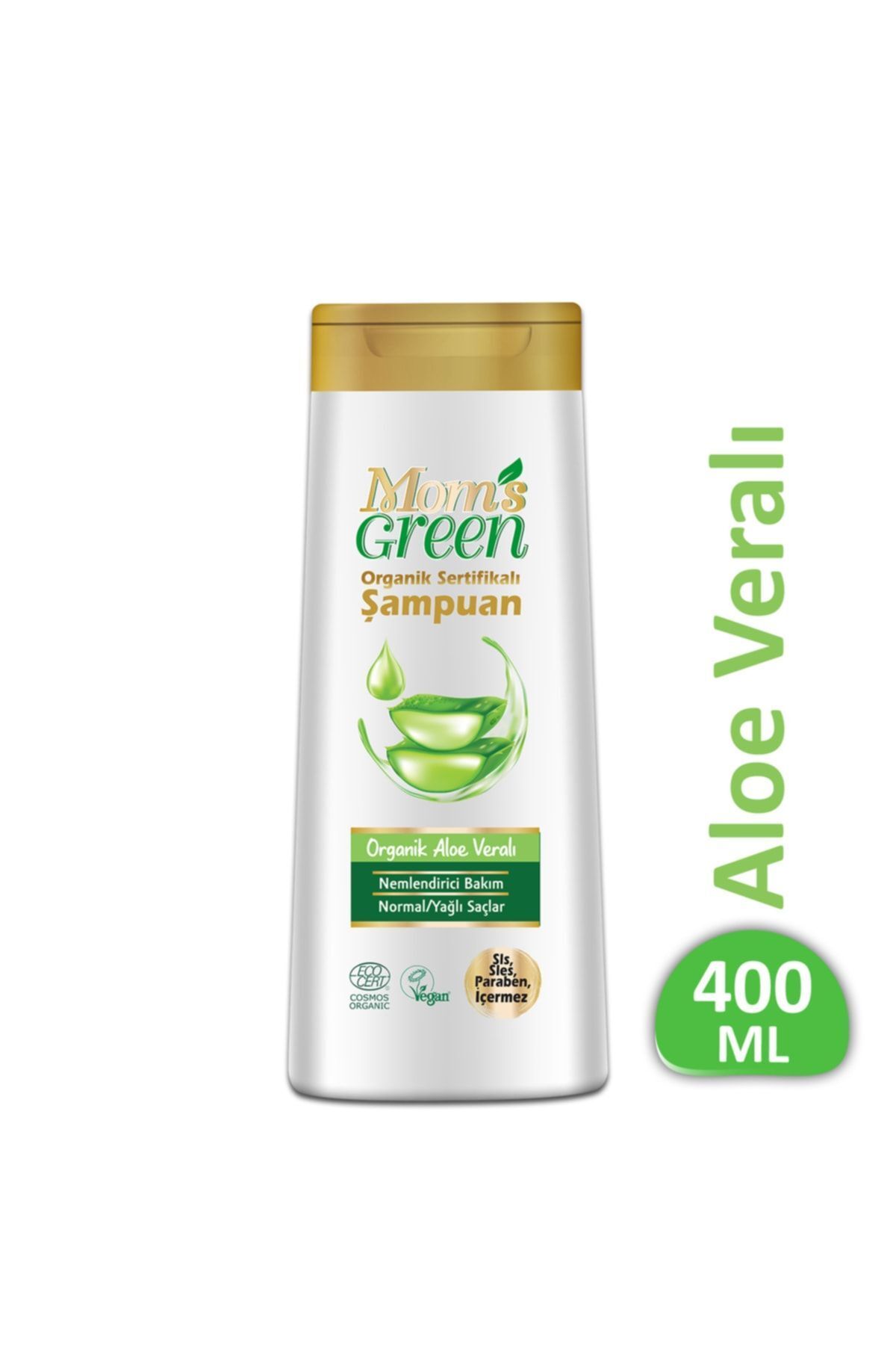Mom's Green Organik Sertifikalı Aloeveralı Şampuan 400 ml