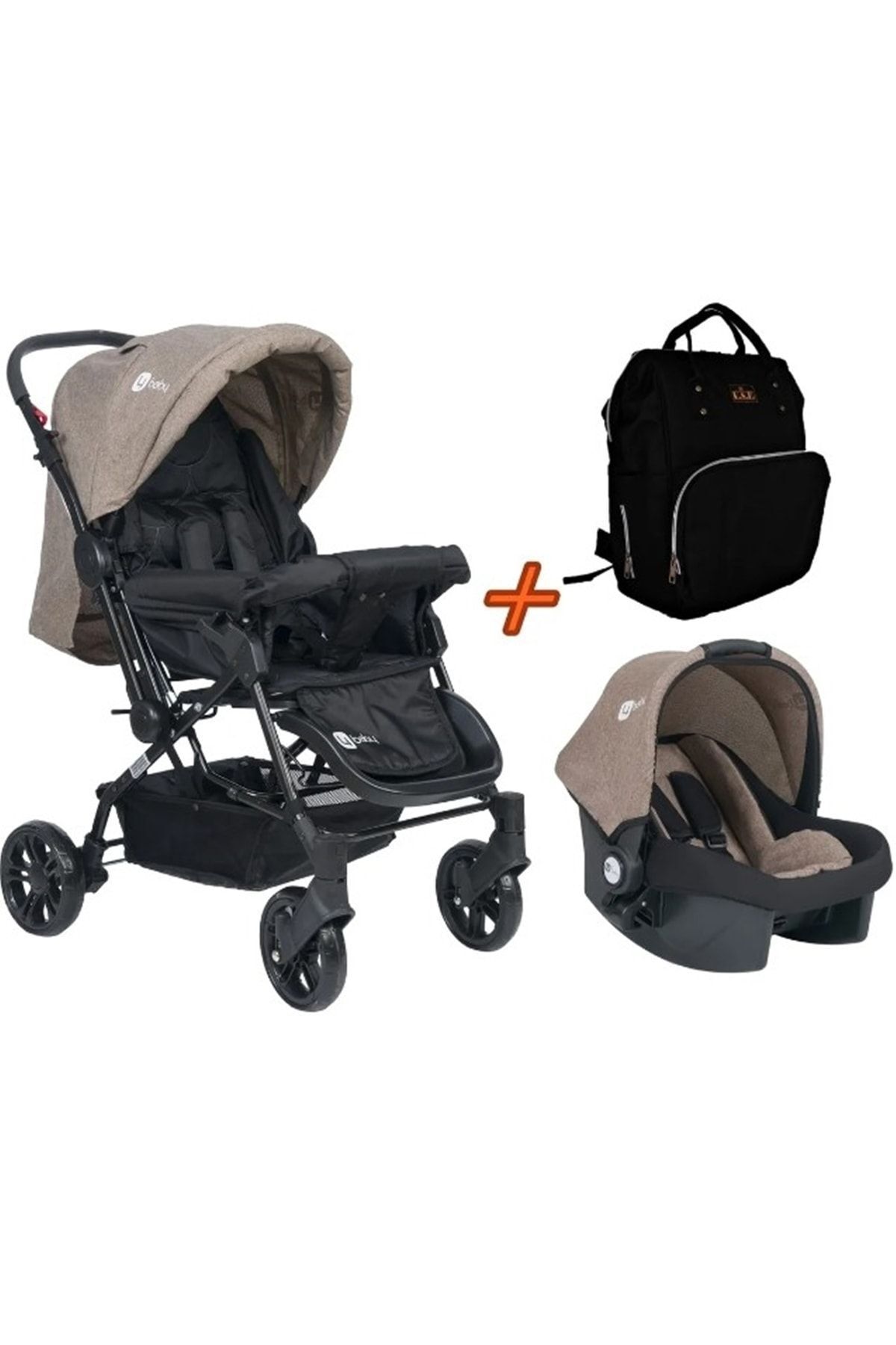 USF Travel Sistem Çift Yönlü Bebek Arabası 4 Baby Set