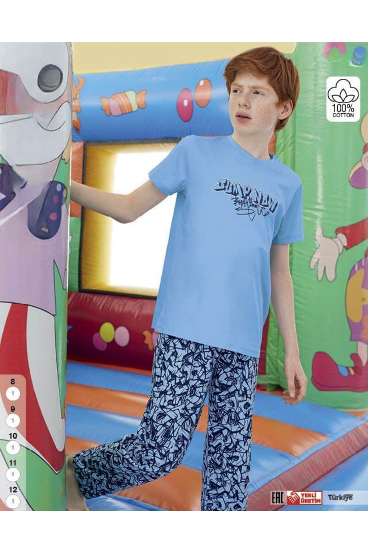 İpek Erkek Çocuk Kısa Kol Pijama Takımı