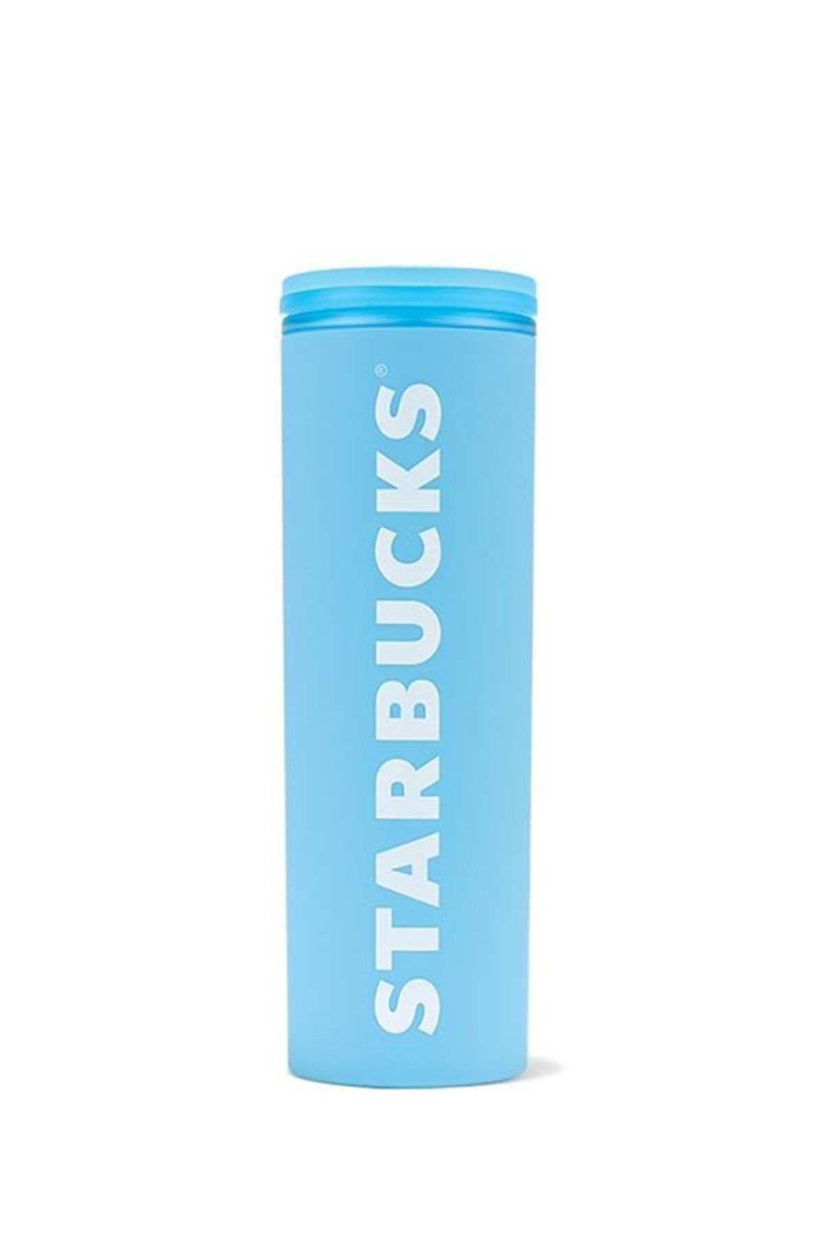 Starbucks Açık Mavi Plastik Termos 473 ml