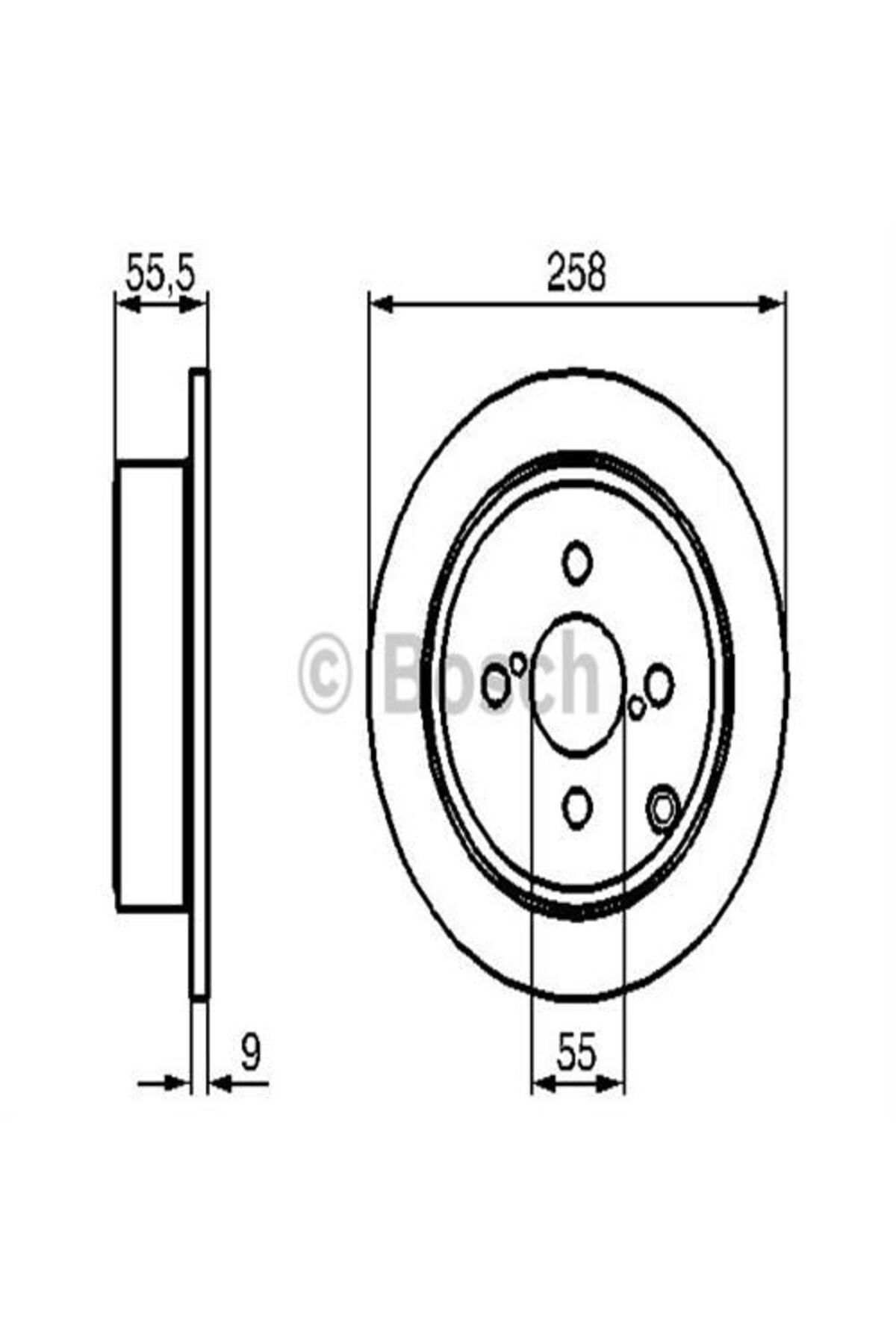 Bosch Arka Fren Aynası Corolla 1.4 Vvti-1.6 Vvti-1.8 Vvtli 02 1.8 Vvtli 05 258×9x4dlbos-0986479086 0986479