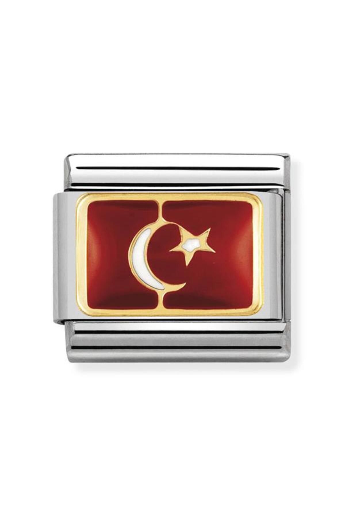 NOMİNATİON Composable Classic Bayrak Paslanmaz Çelik & 18k Altın (türkiye)