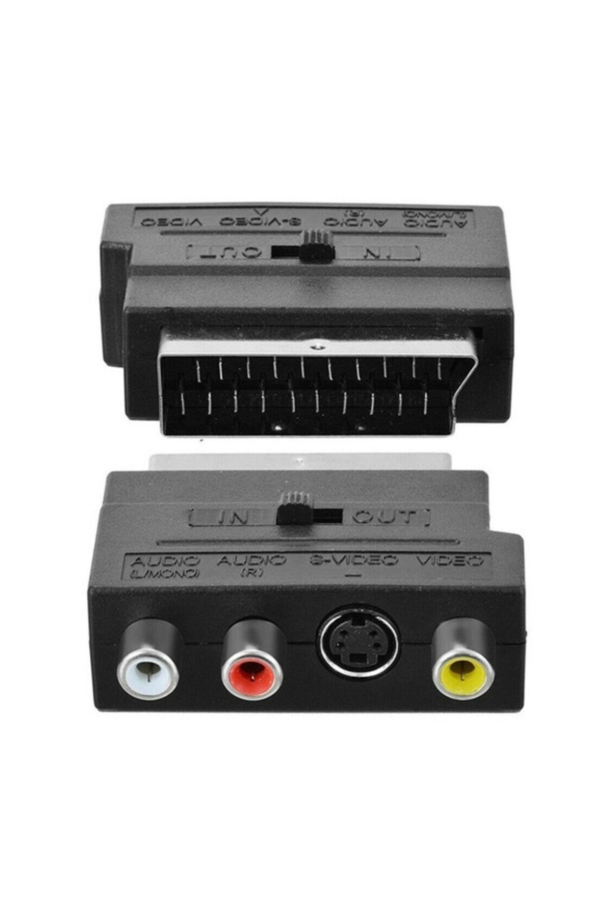 Next Scart To Rca - Rca To Scart - S-video Av Çevirici Dönüştürücü Adaptör (İNPUT-OUTPUT ANAHTARLI)