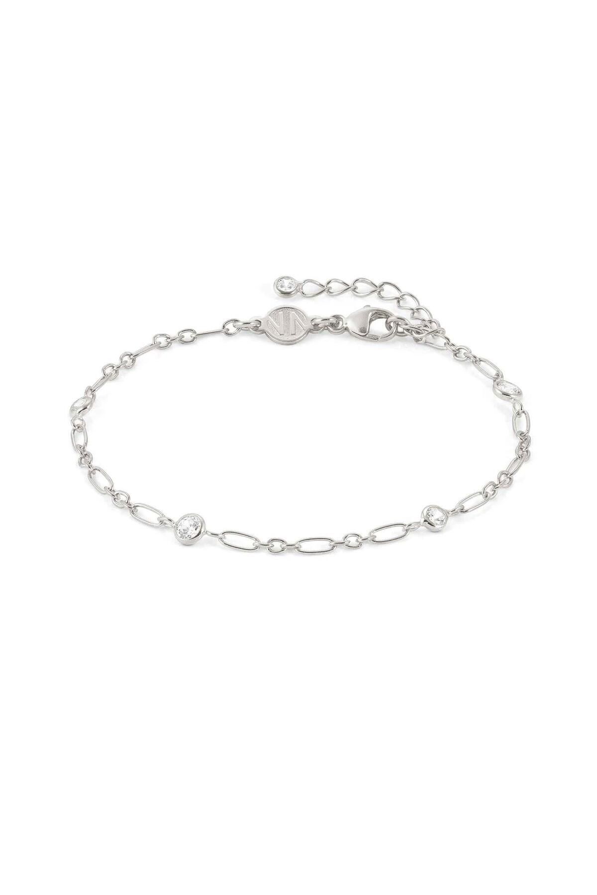 NOMİNATİON Bella Bracelet Ed, Detaıls In 925 Silver And Cz (036_elongated Chain)