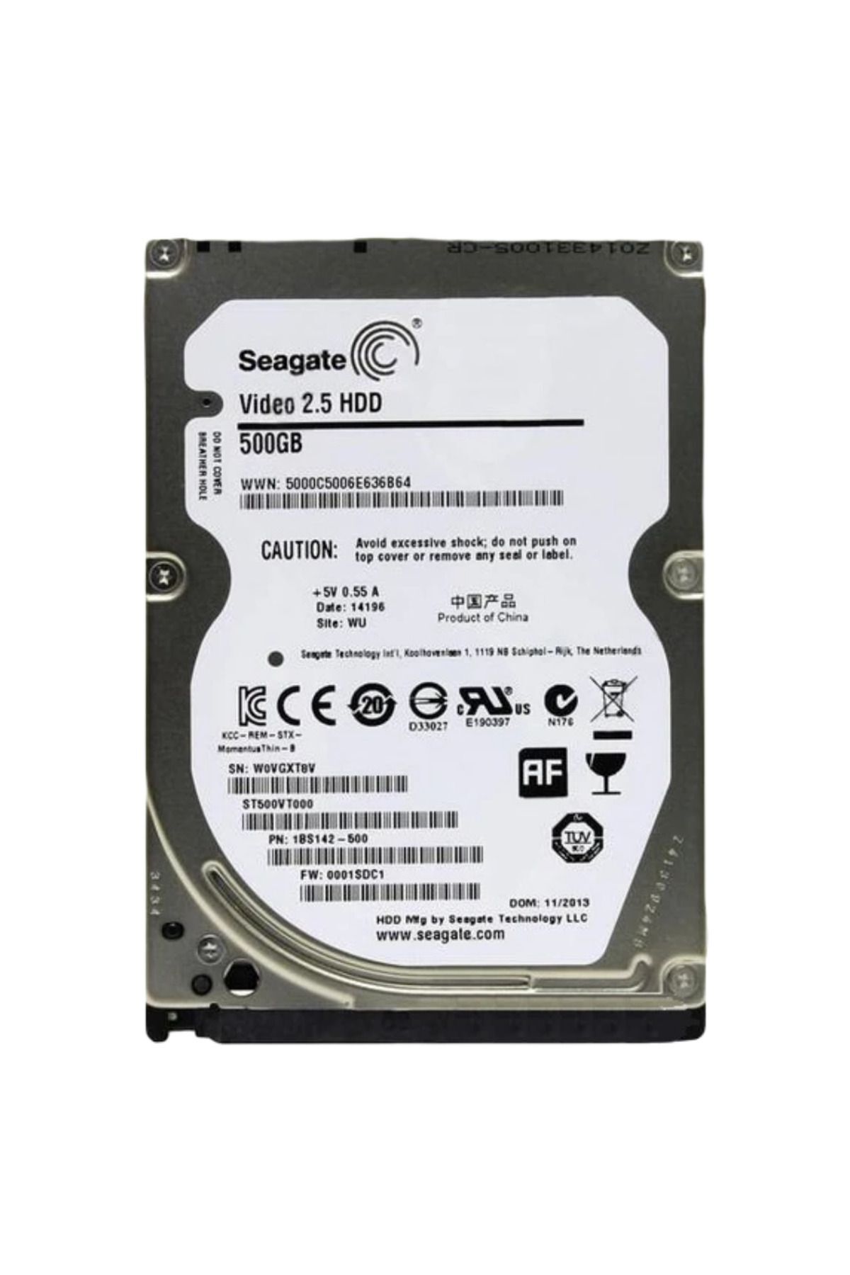 SEAGETE Seagate 500GB 2.5" Cache Sata 3 Sabit Disk ST500VT000 İthalatçı Garantili