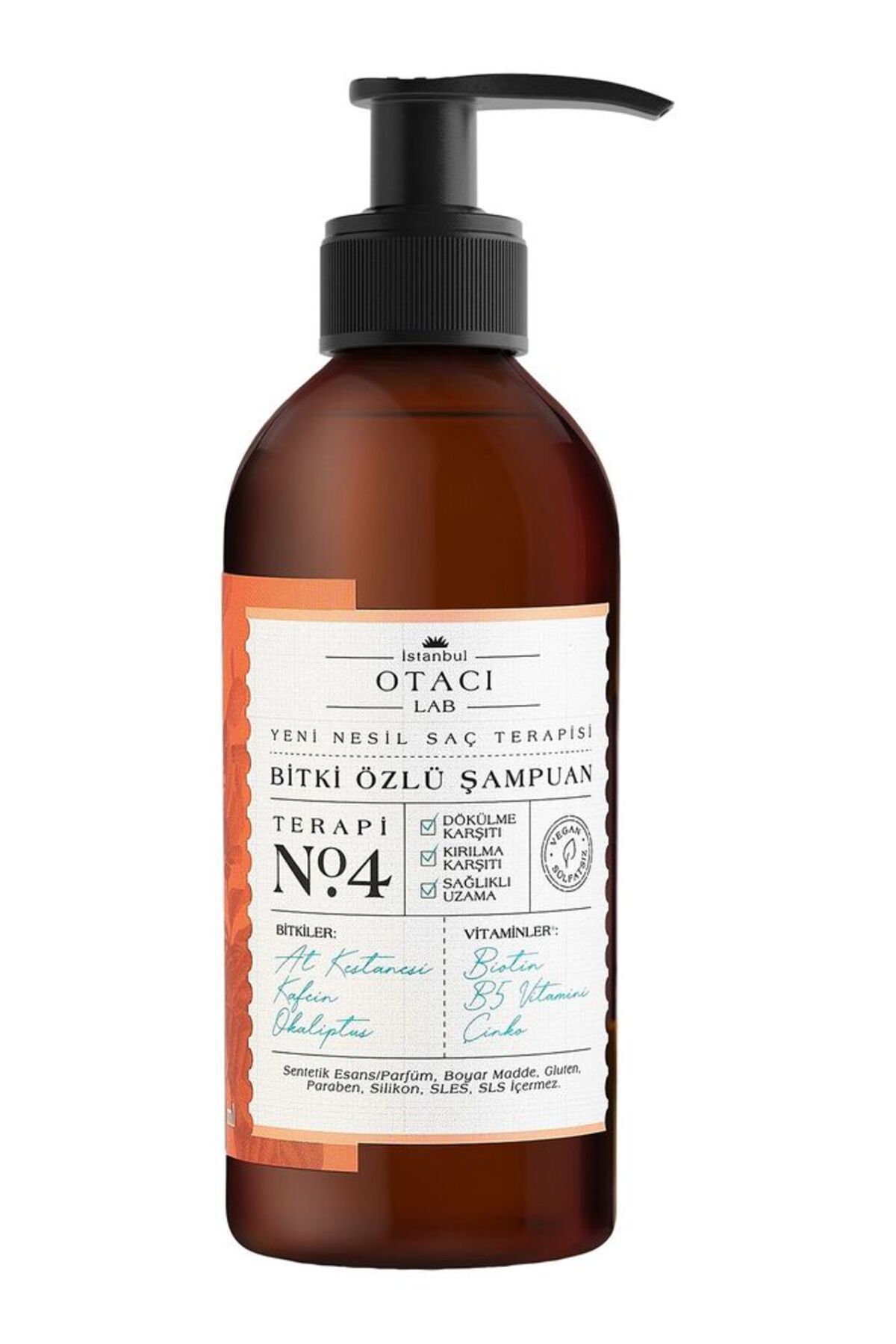 Otacı Lab Yeni Nesil Saç Terapisi Bitki Özlü Şampuan Terapi No:4