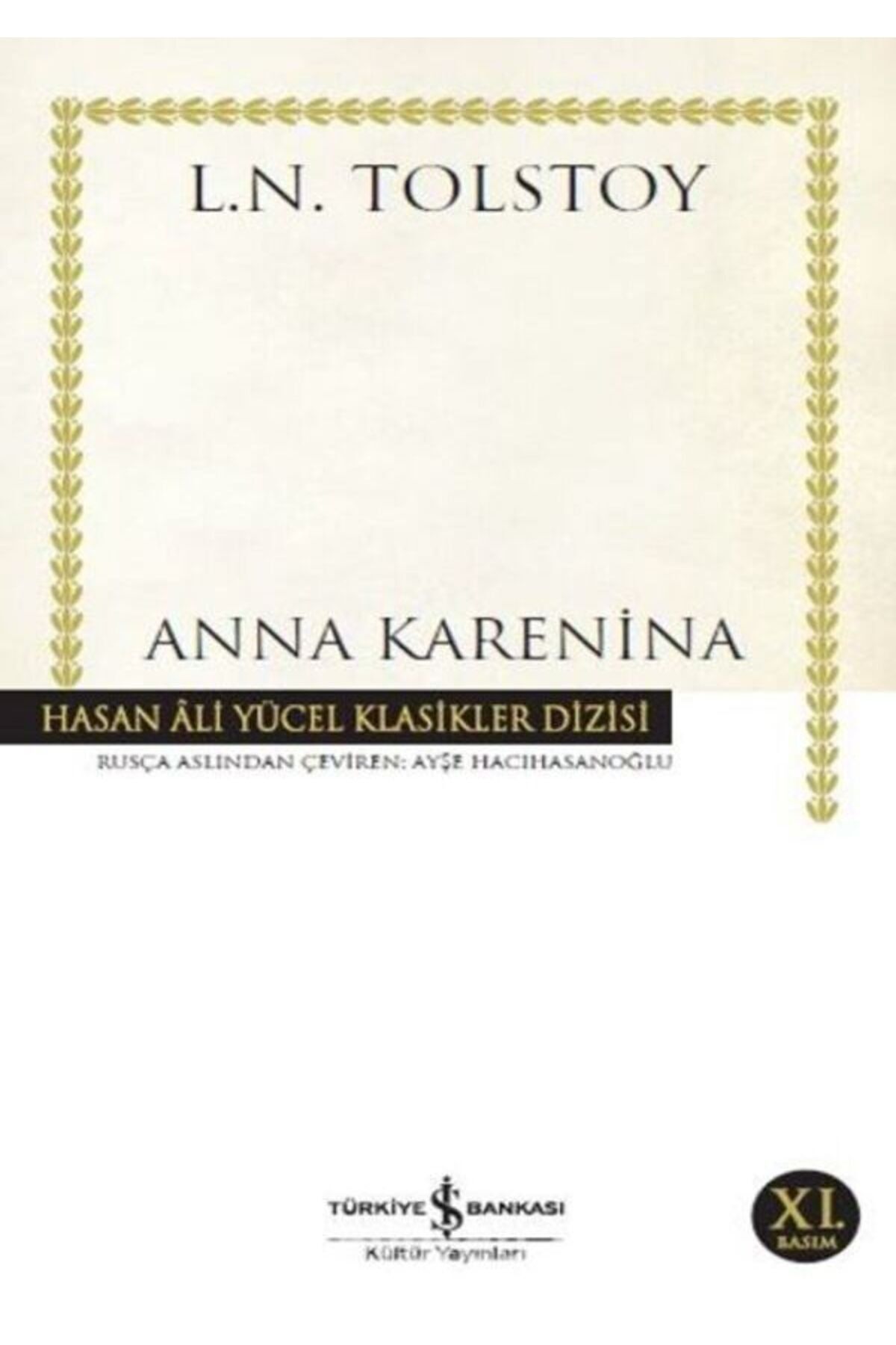 Türkiye İş Bankası Kültür Yayınları Anna Karenina