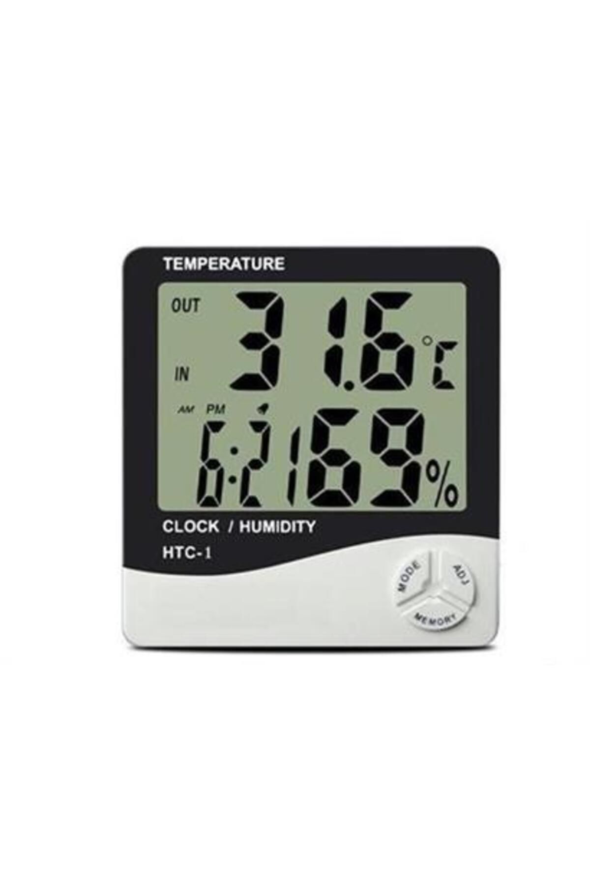 Genel Markalar Axm Bebek Odası Masaüstü Dijital Termometre Nem Ölçer Higrometre Saat