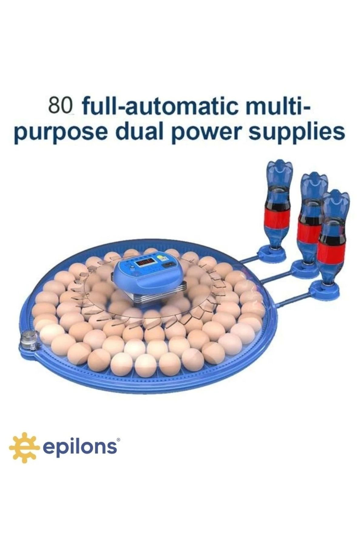 Epilons 80 Yumurta Kapasiteli Otomatik Çiftlik Kuluçka Makinesi : Yumurta, Bıldırcın, Civciv ve Kanatlılar İ