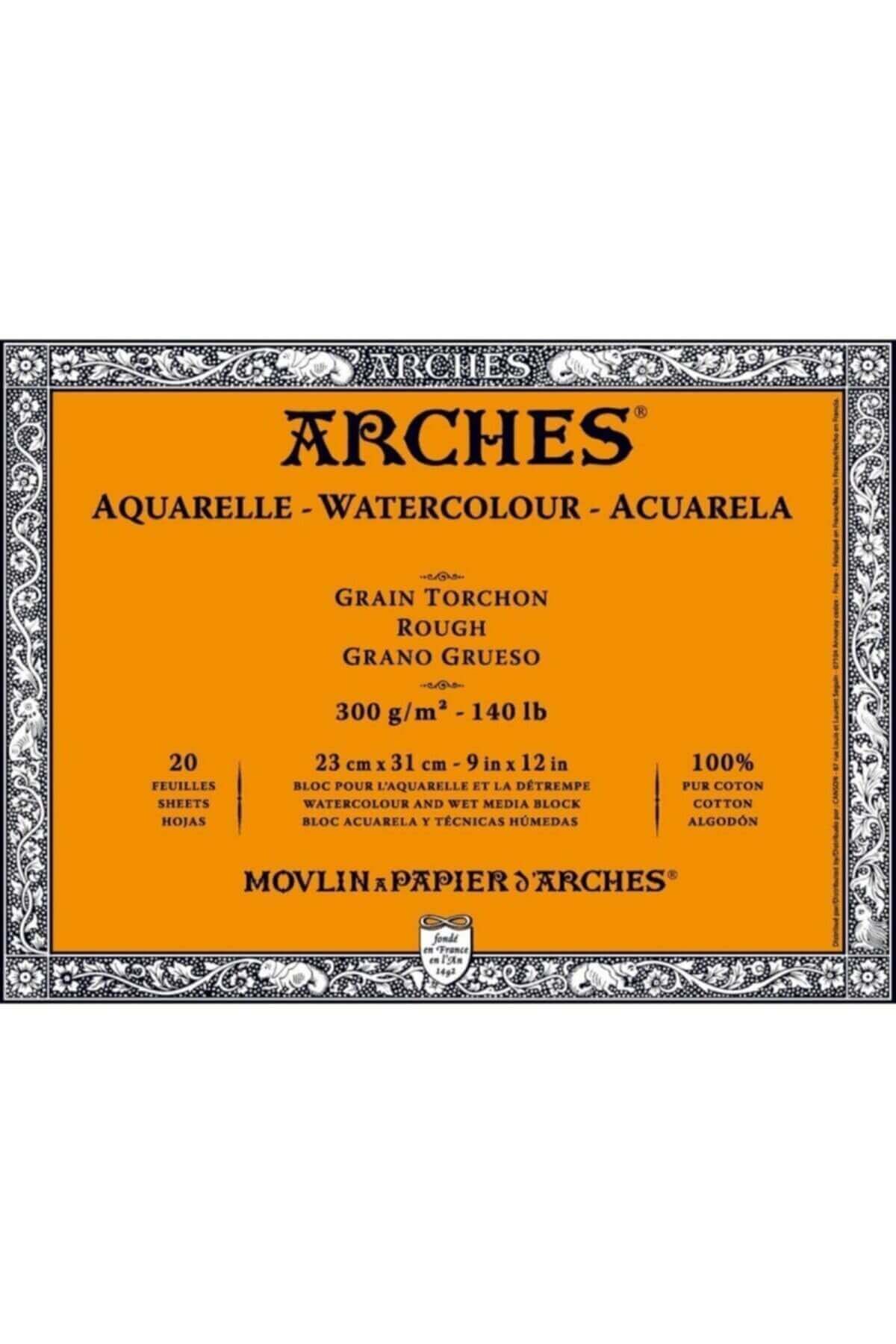 Arches Watercolor 300gr 23x31cm 20yp Rough Suluboya Blok / A1795085