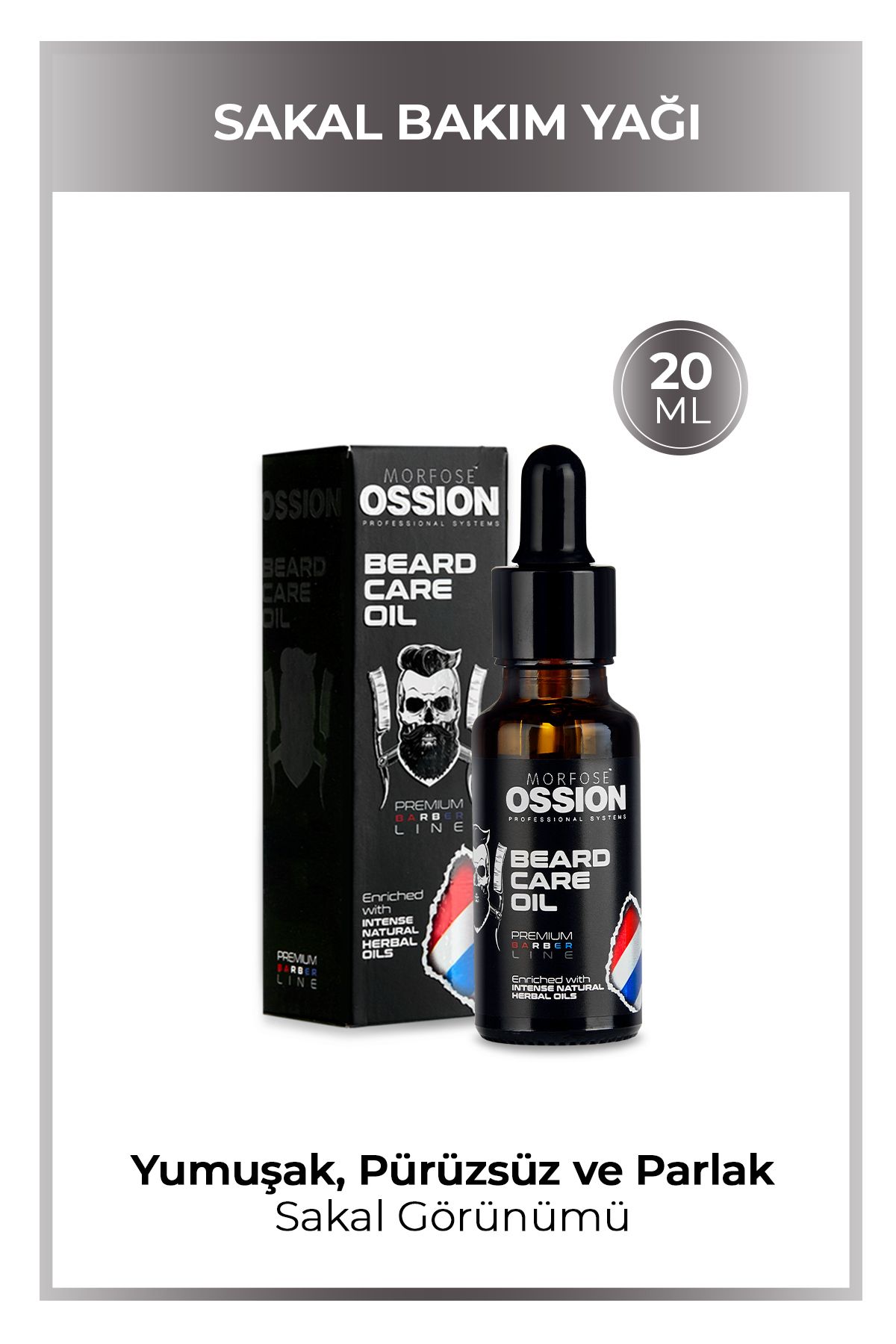 Ossion Ossıon Premıum Barber Lıne Sakal Bakım Yağı 20 ml