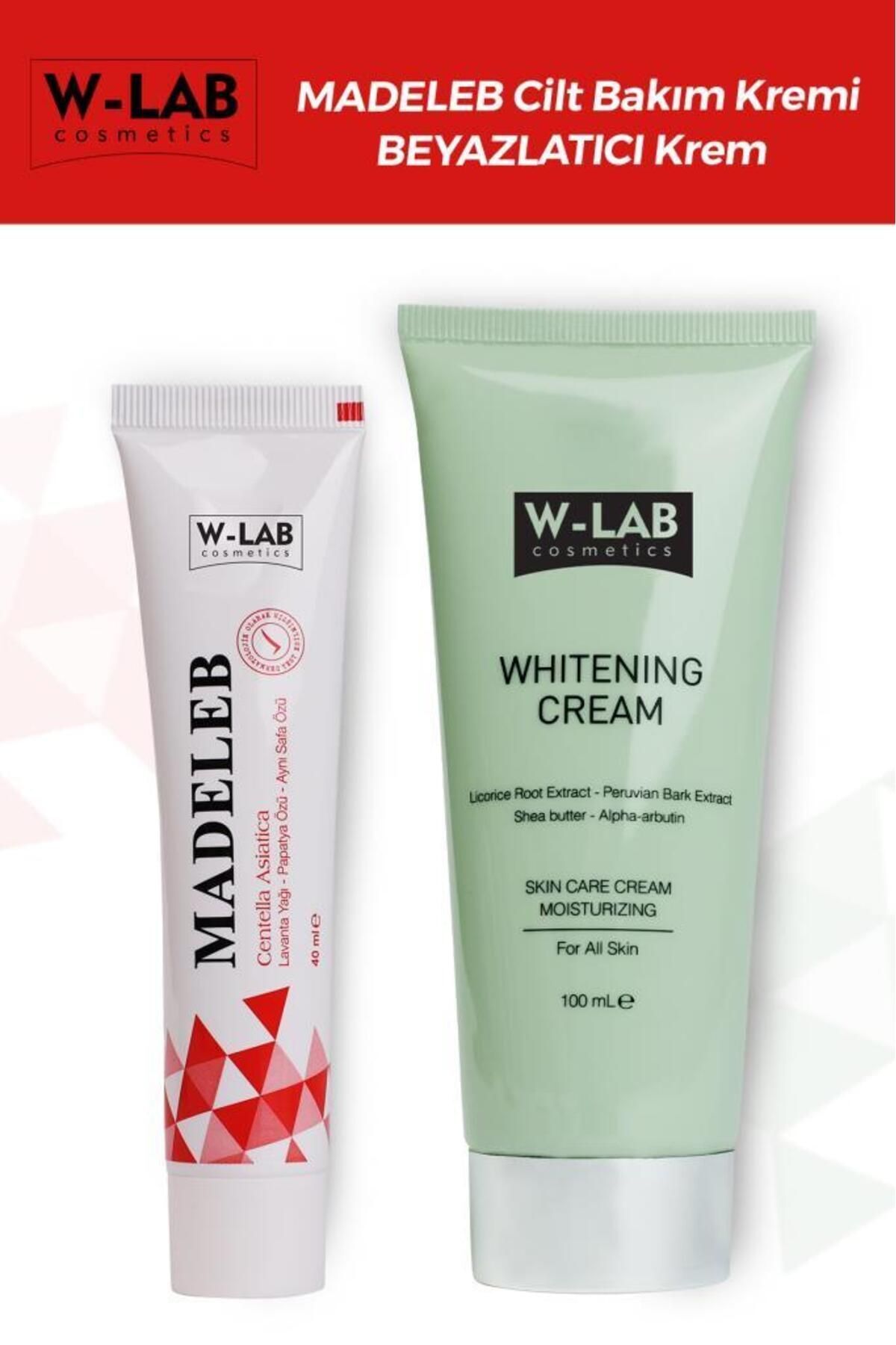 W-Lab Kozmetik W-lab Beyazlatıcı Krem 100 ml Ve Madeleb Krem 40 ml Set