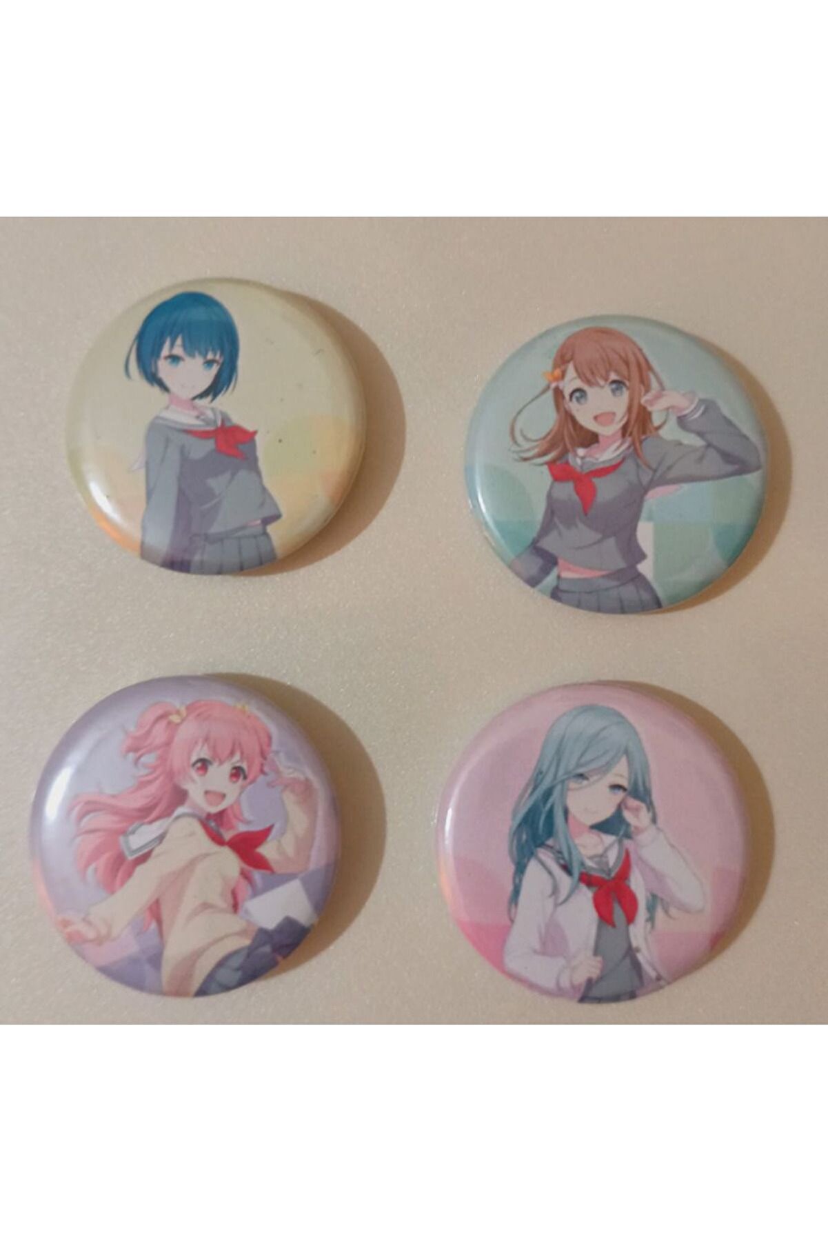 kleeyiseviyorum  Hatsune Miku Pjsekai Project Sekai Colorful Stage Anime Buton Rozet 4 Adet 37mm