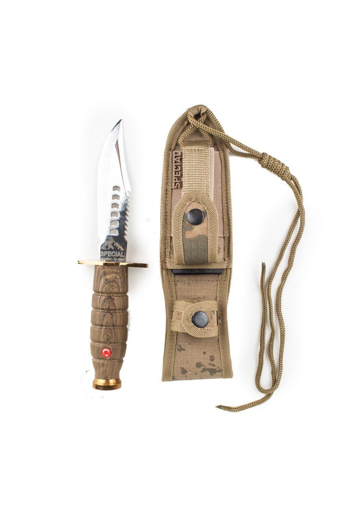 Tasarımdünyam Outdoor Komando Bıçak Aksesuar Kamp Malzemesi Rambo Bıçağı Kamp Bıçağı Çakı Bıçak 30cm Kılıf 35cm