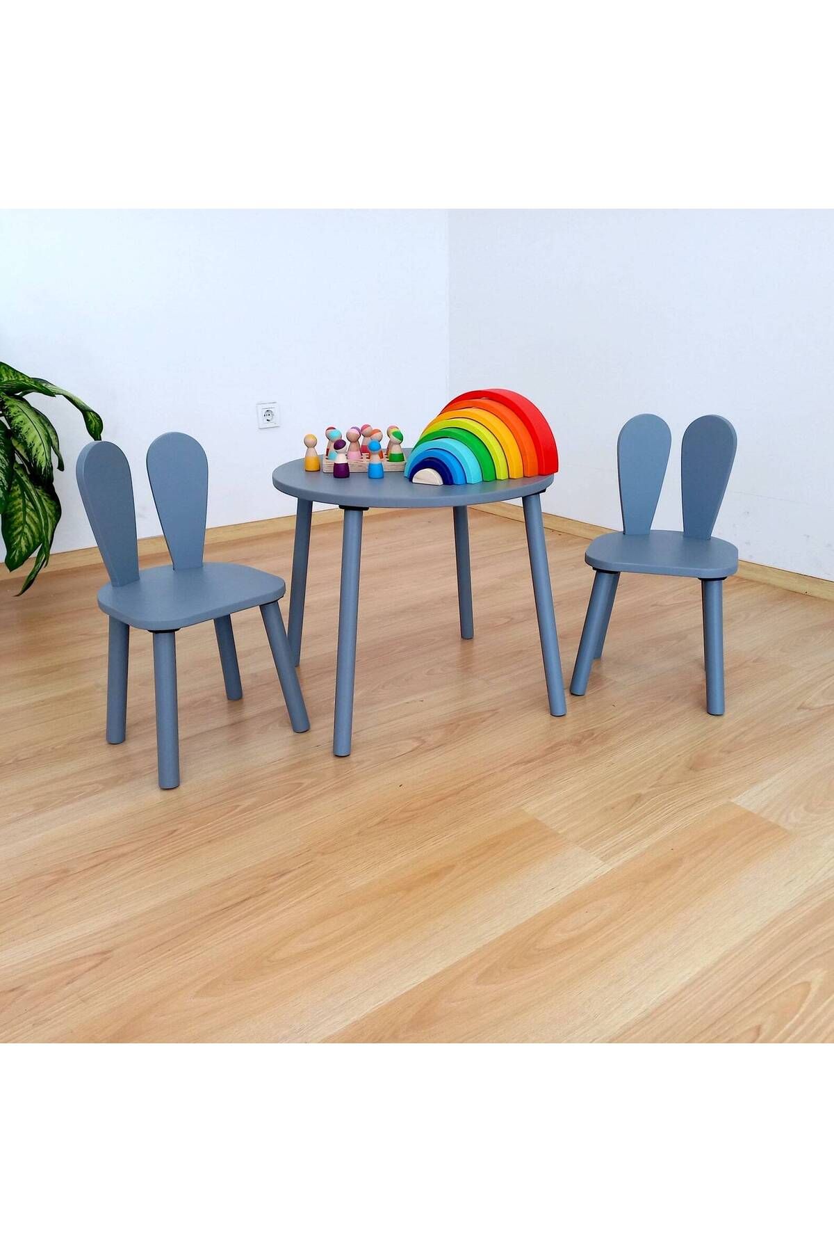 Felicity Kids Ahşap Oyun Ve Etkinlik Masa Sandalye Seti - Montessori Oyun Ve Etkinlik Masası - 8