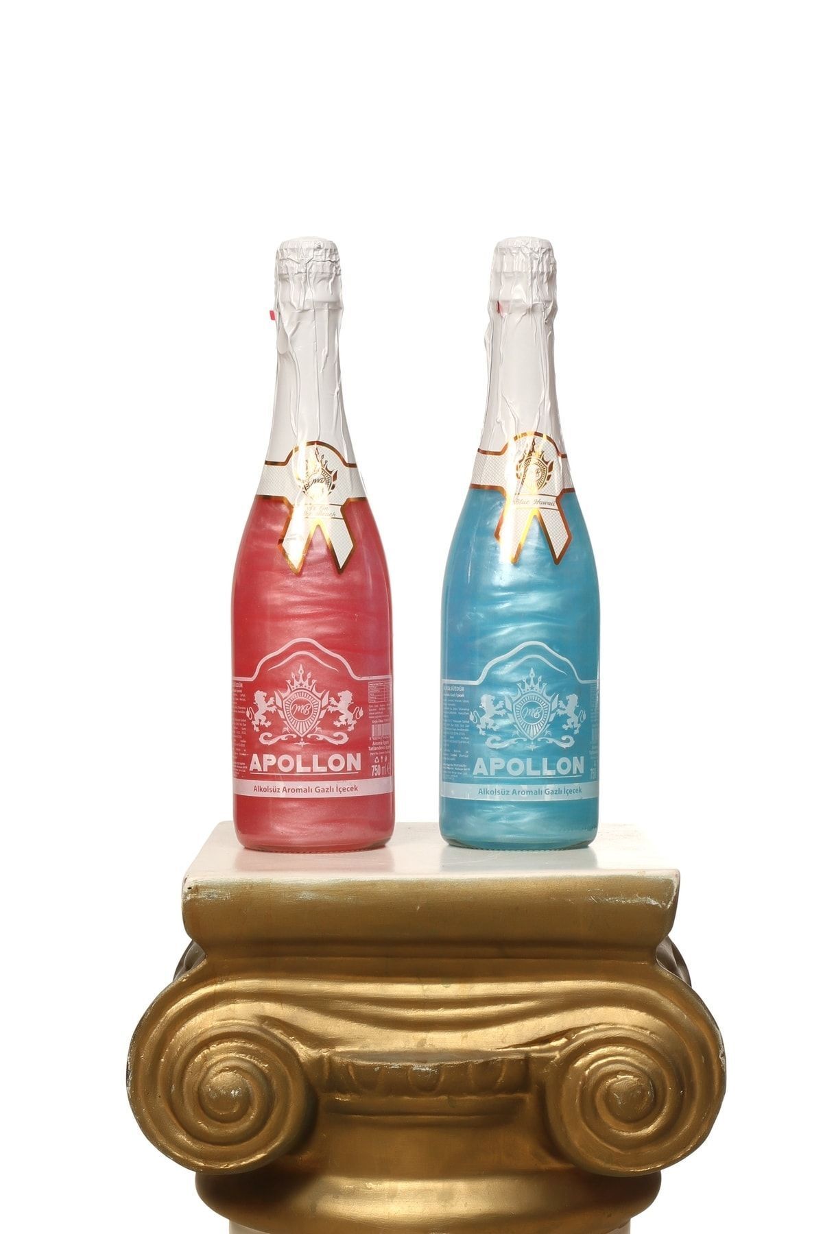 APOLLON Simli Renkli Şampanya 2'li Paket Blue Hawaii & Sx On The Beach Aromalı