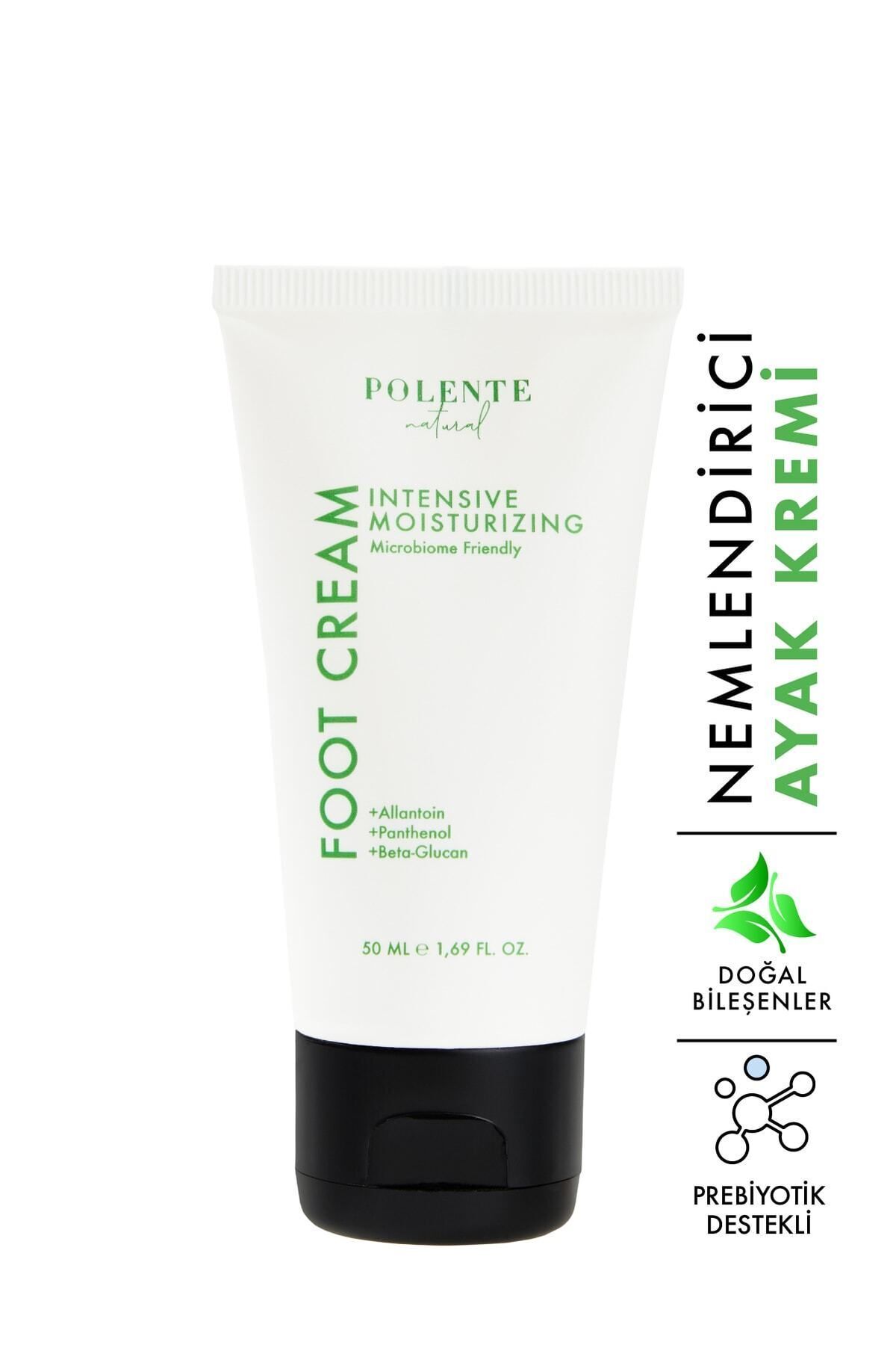 Polente Natural Nemlendirici Ayak Kremi - Prebiyotik Destekli (50 ML)