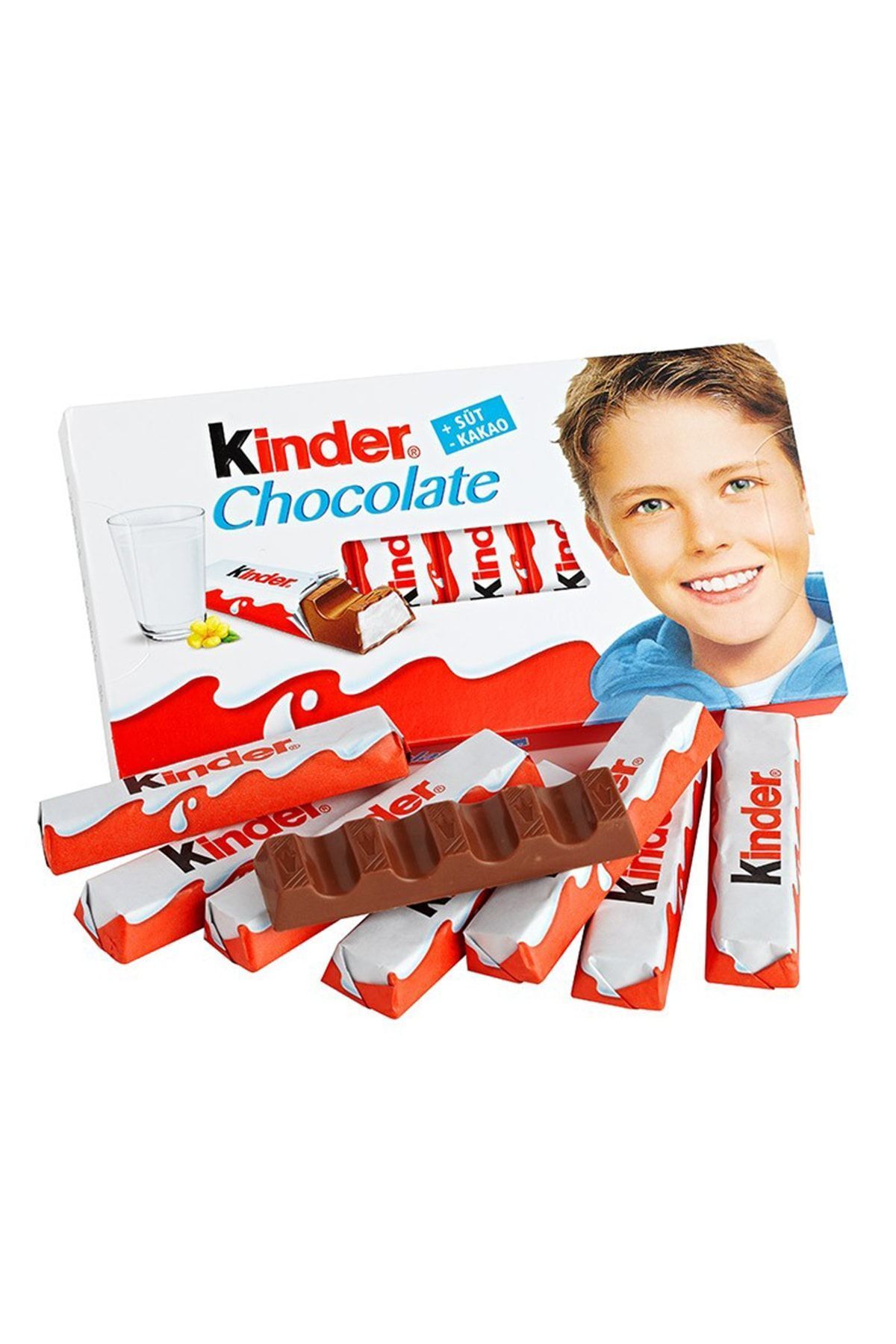 Kinder Chocolate T8 Çikolata 8'li Paket Büyük Boy 100 gr