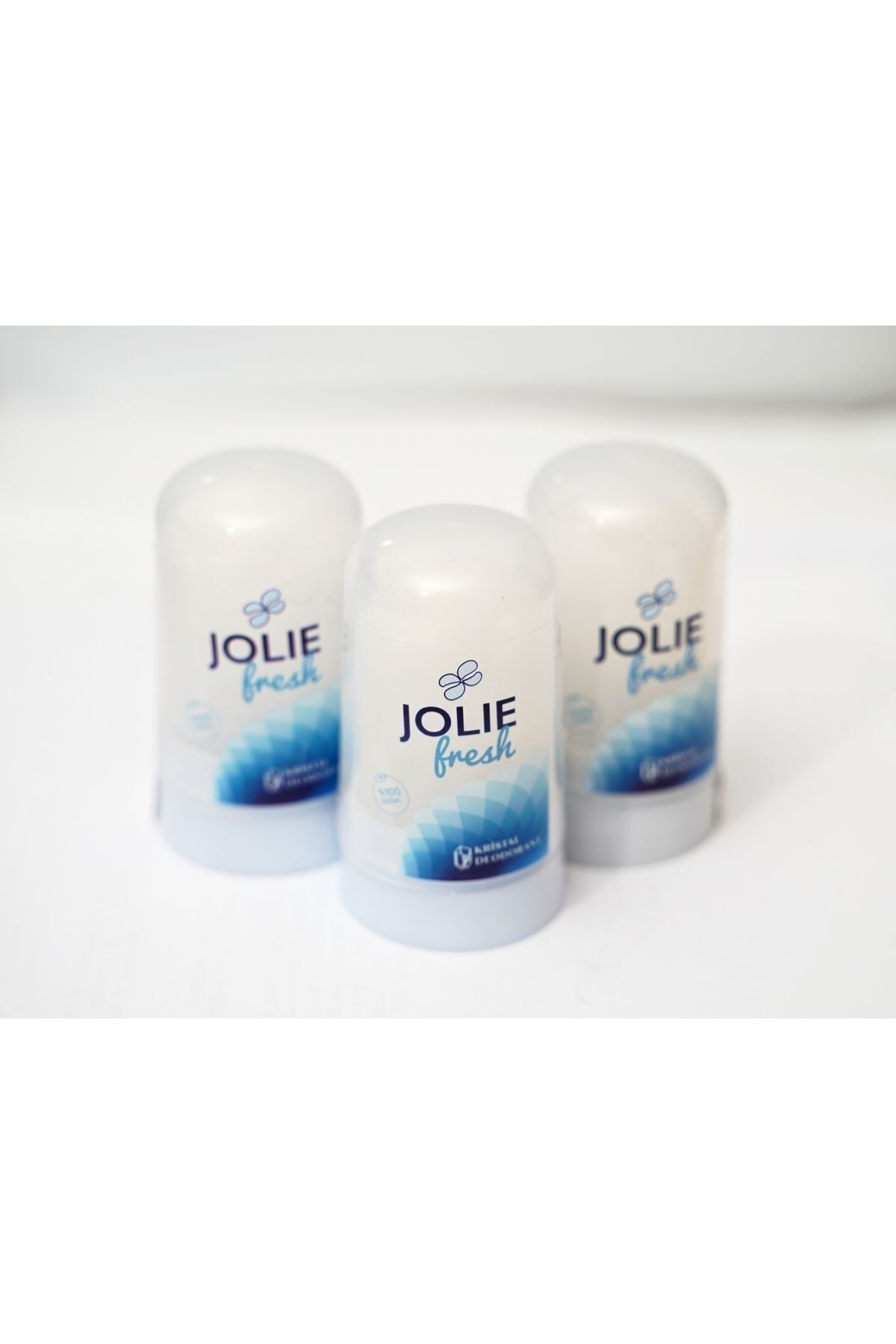 Jolie Fresh 3 Adet Doğal Deodorant Mineralli Roll-On Taş Deodorant Ter Kokusu Karşıtı Kristal 100 gr