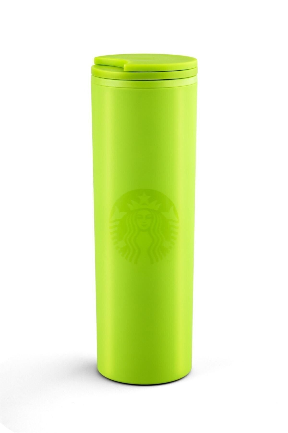 Starbucks Misket Limonu Yeşili Plastik Termos 473 Ml