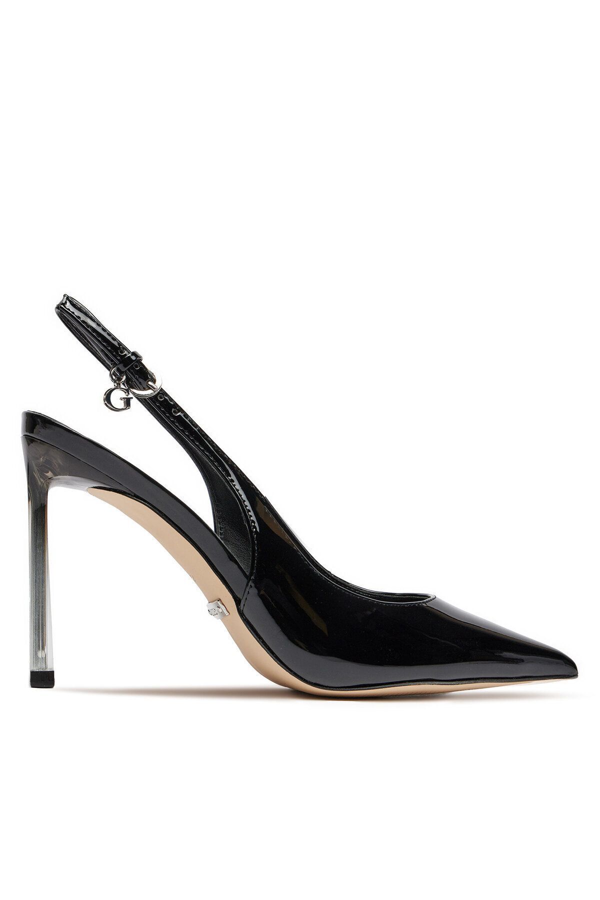 Guess Kadın Yüksek Topuklu Sivri Burun Günlük Siyah Klasik Topuklu Ayakkabı FLJSYD PAT05-BLACK