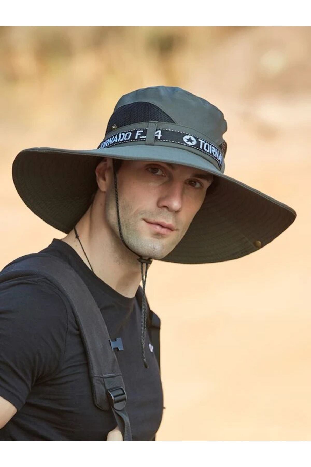 Rupen Kraft Ultra Geniş Terekli Tam Güneş Korumalı Profesyonel Katlanabilir Fileli Kamp Şapkası Outdoor Şapka