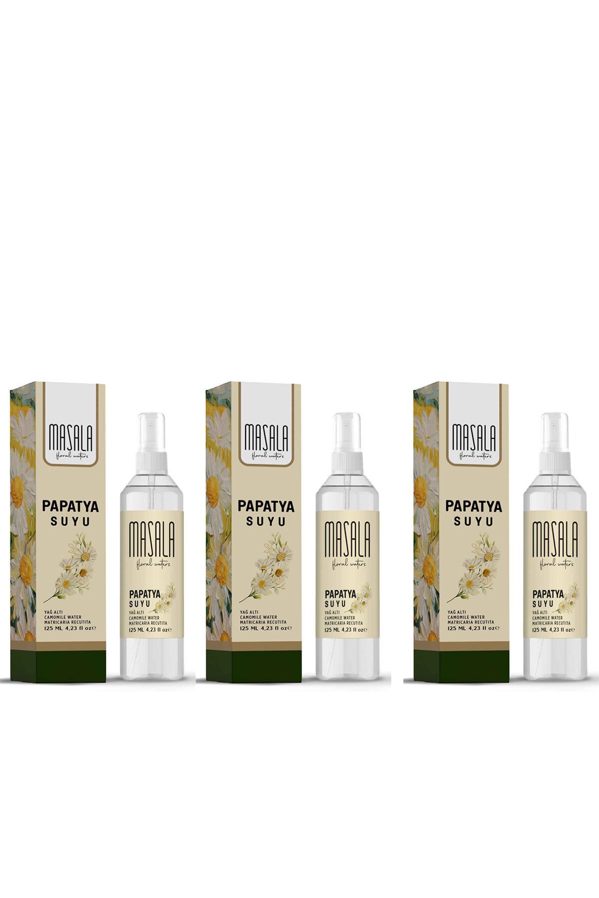 Masala Papatya Suyu 125 Ml - Chamomile Floral Water X 3 Adet