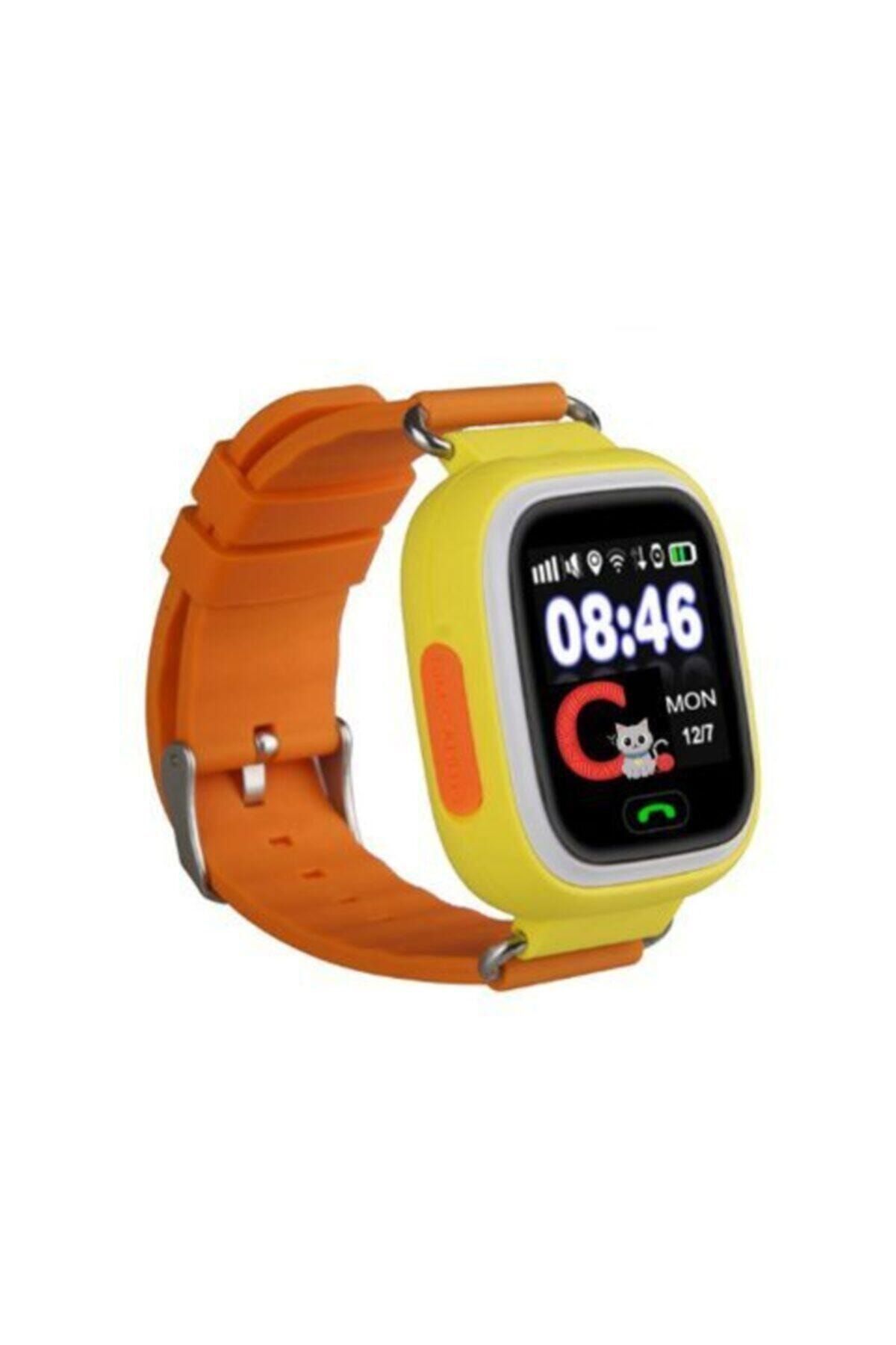 SmartBlade Q90 Gps Telefon Akıllı Çocuk Saati Gps Konum Takibi Çift Yönlü Arama-sarı