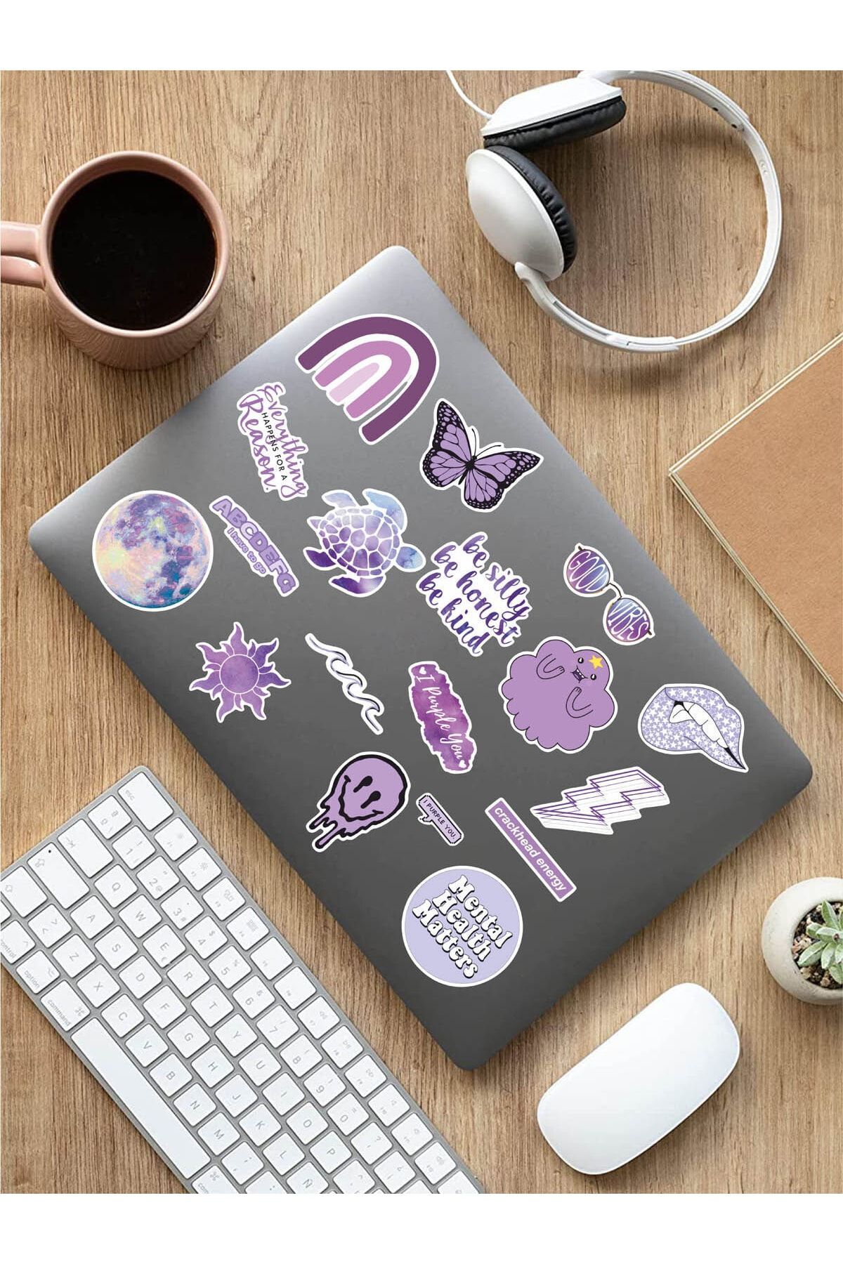 AR Sticker - Vsco Purple Laptop Notebook Tablet Sticker Set 2