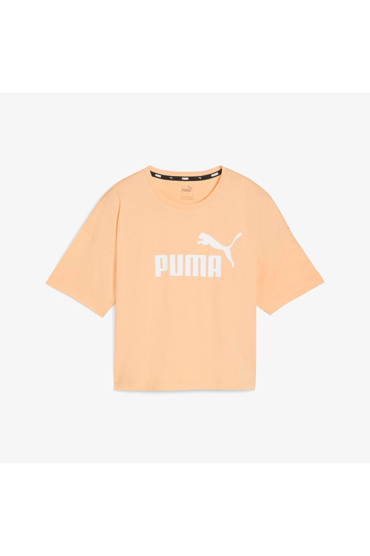 Puma Ess Cropped Logo Tee Kadın Pembe Crop T-shirt