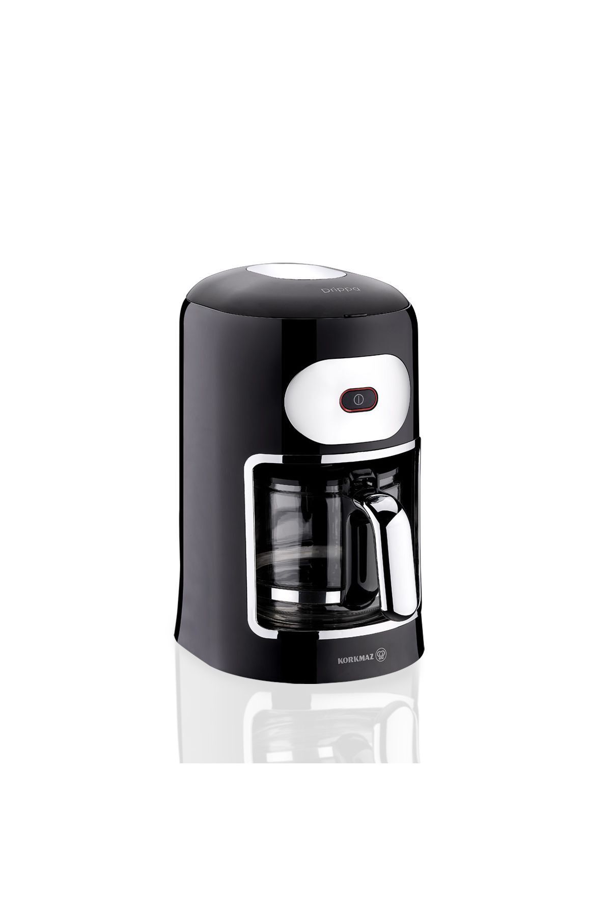 KORKMAZ Drippa Tek Tuşlu Siyah Filtre Kahve Makinesi