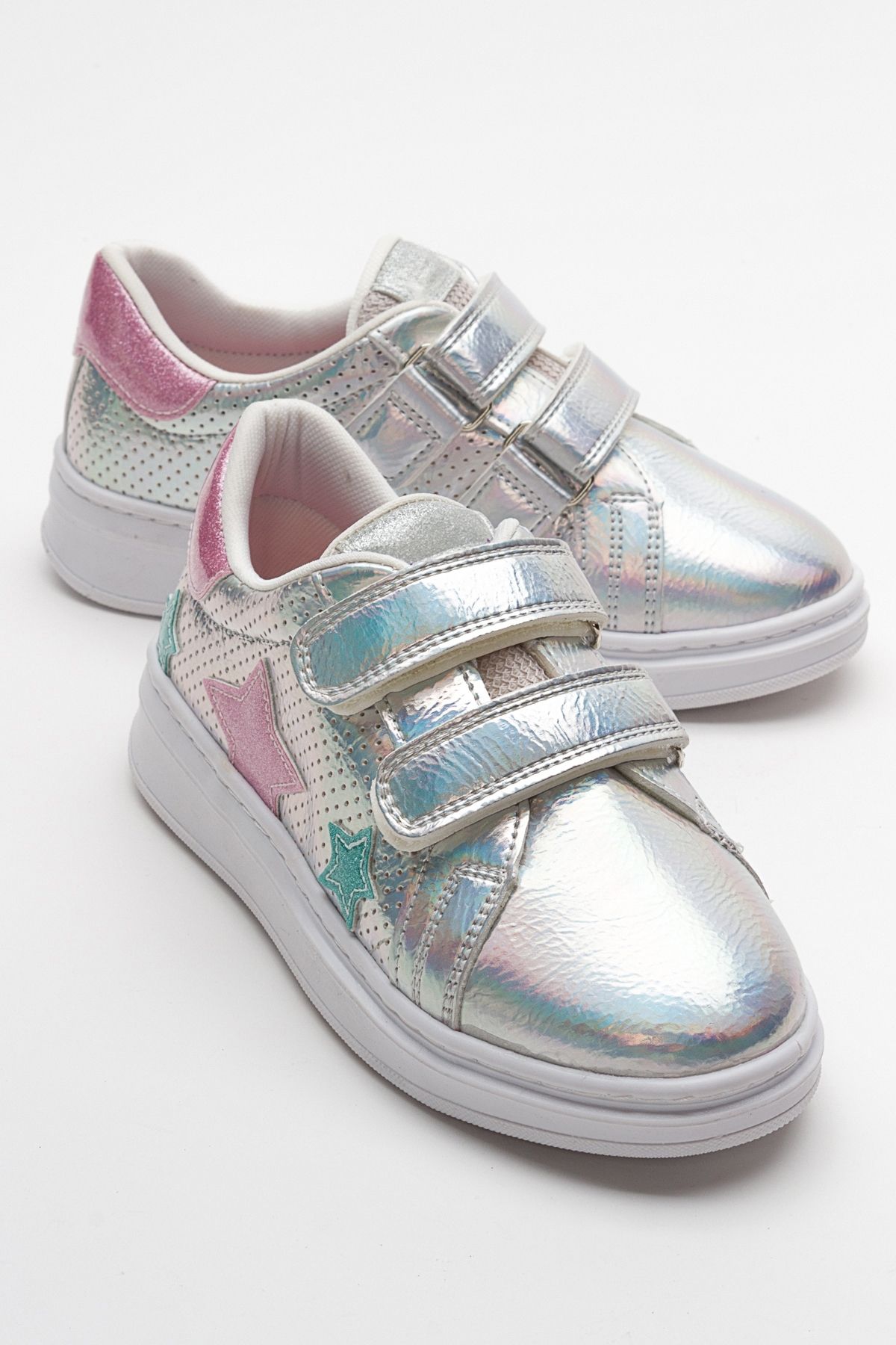 mnpc Kız Çocuk Gümüş Sneaker Ayakkabı