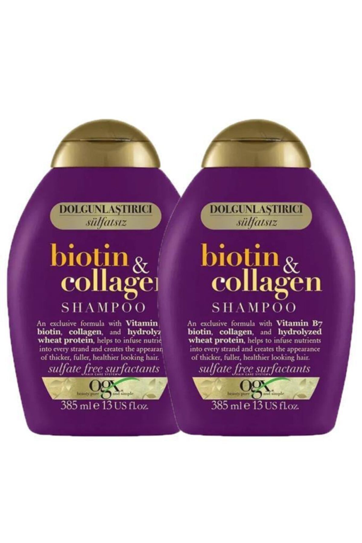 OGX Organix Biotin & Collagen Şampuan 385 ml X2 Adet