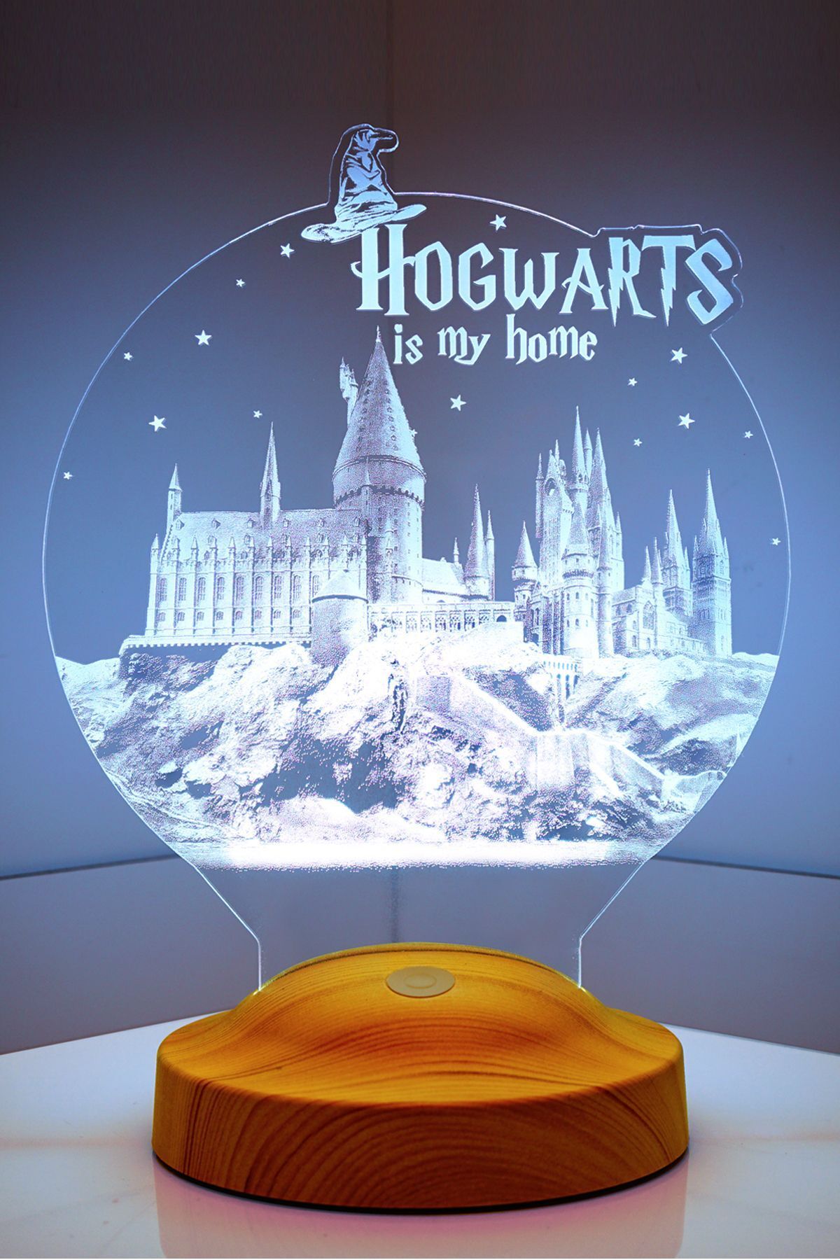 SEVGİLAMBASI Harry Potter Hogwarts Hediyesi 3 Boyutlu Led Lamba