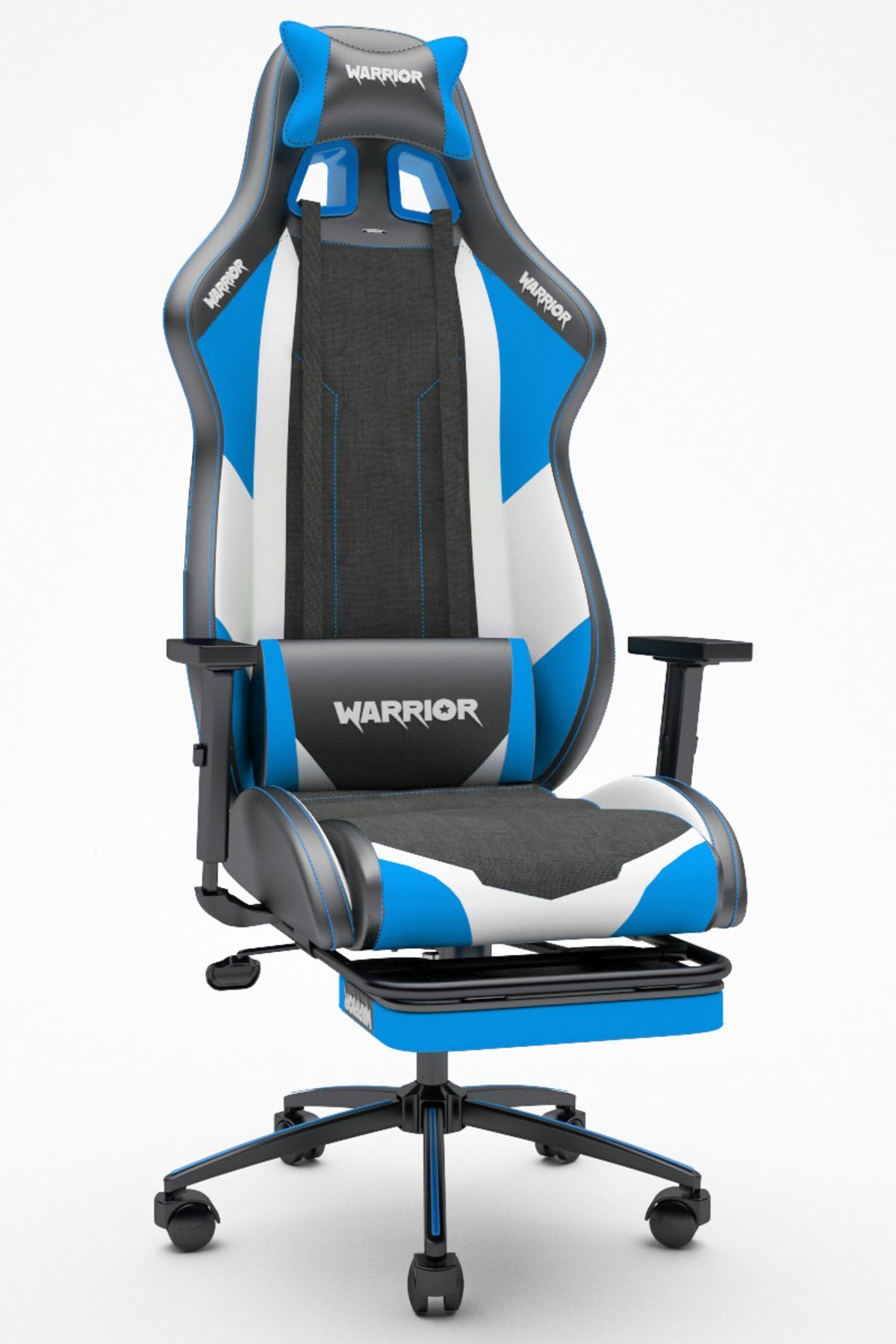 warrior Scorpion Oyuncu Koltuğu - Mavi - Ayak Uzatmalı Bilgisayar Sandalyesi - 1575c0514
