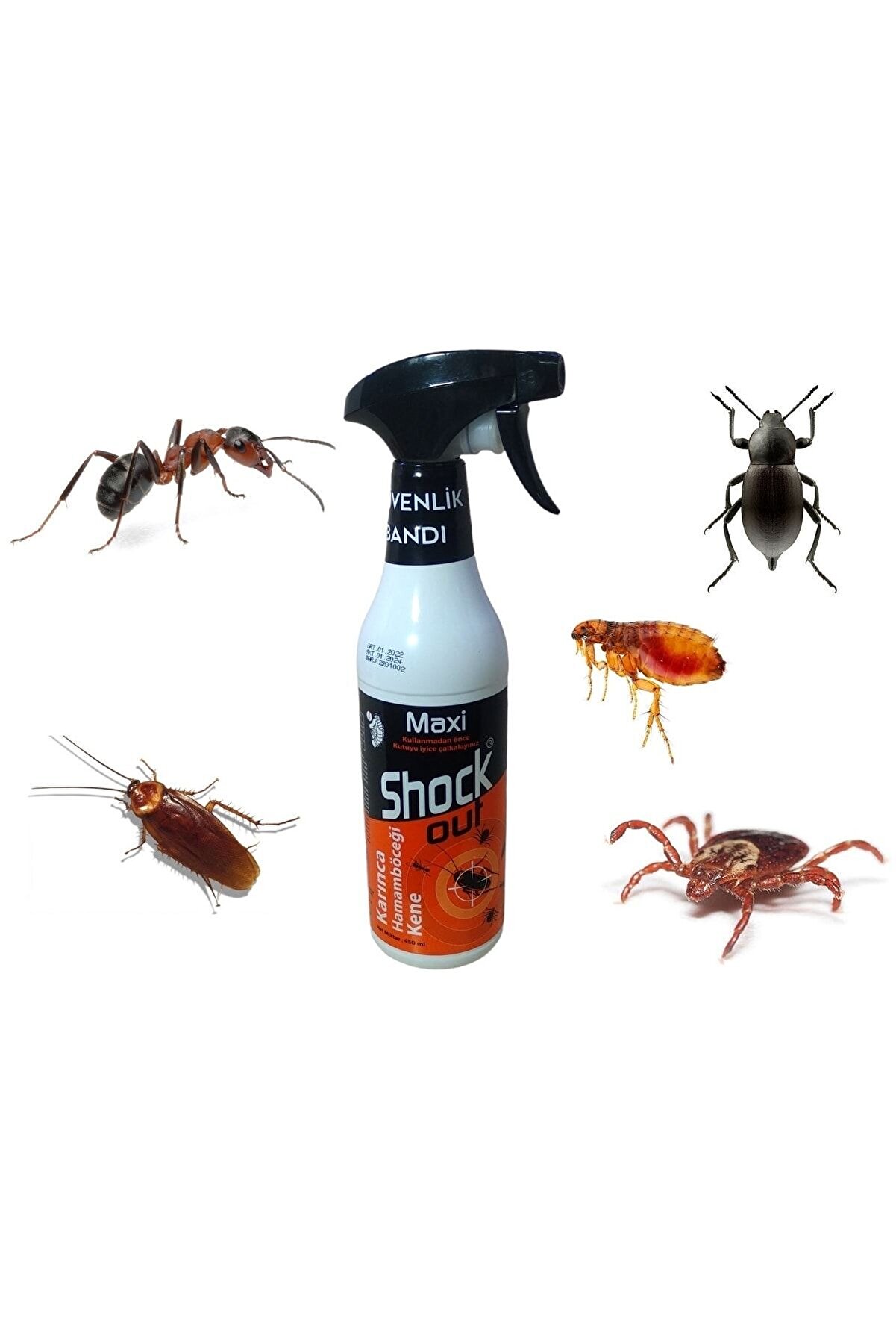 S-SHOCK Shock Out Maxi Karınca Hamam Böceği Ve Kene Spreyi 450 ml - Etkili Haşere Kontrolü