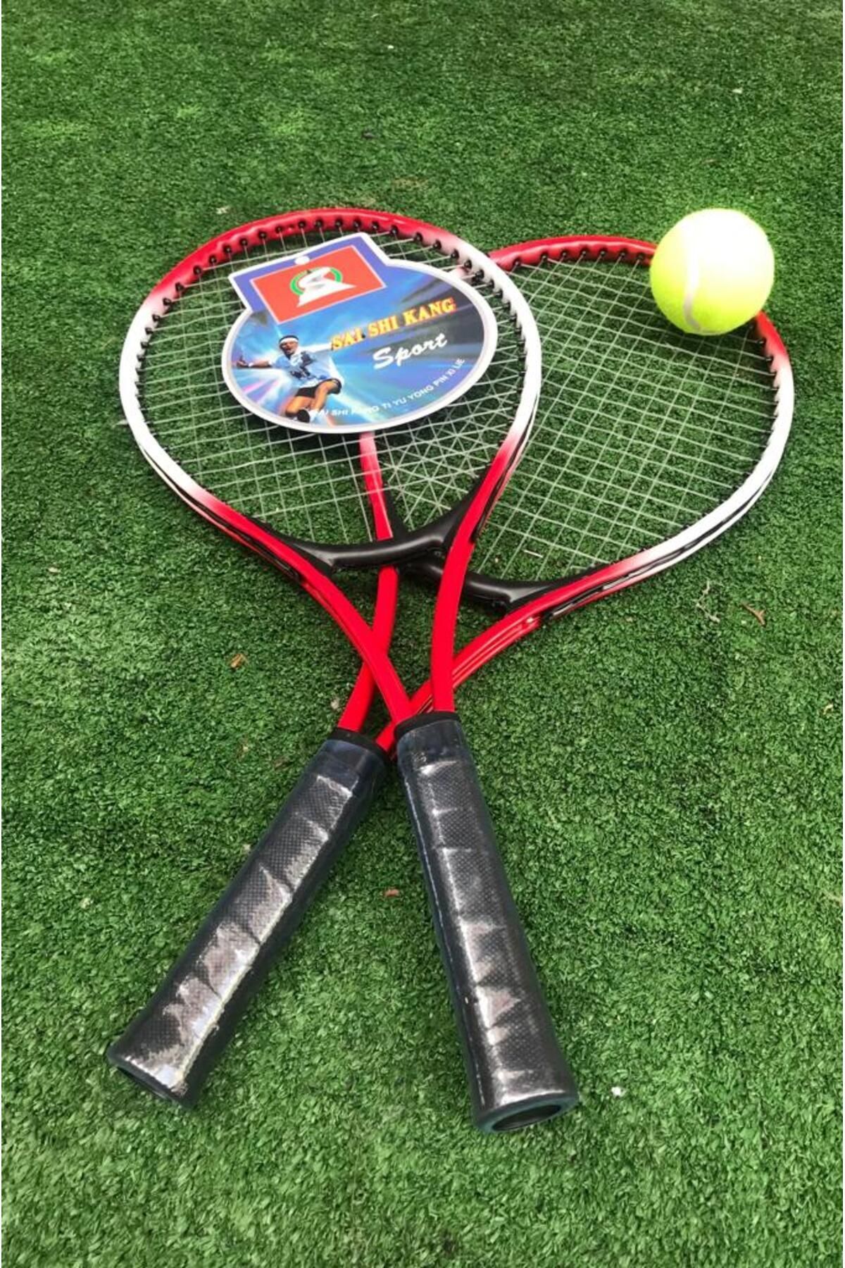 Clifton Çocuk Tenis Raketi Seti 21 Inç 2 Raket 1 Top Kırmızı