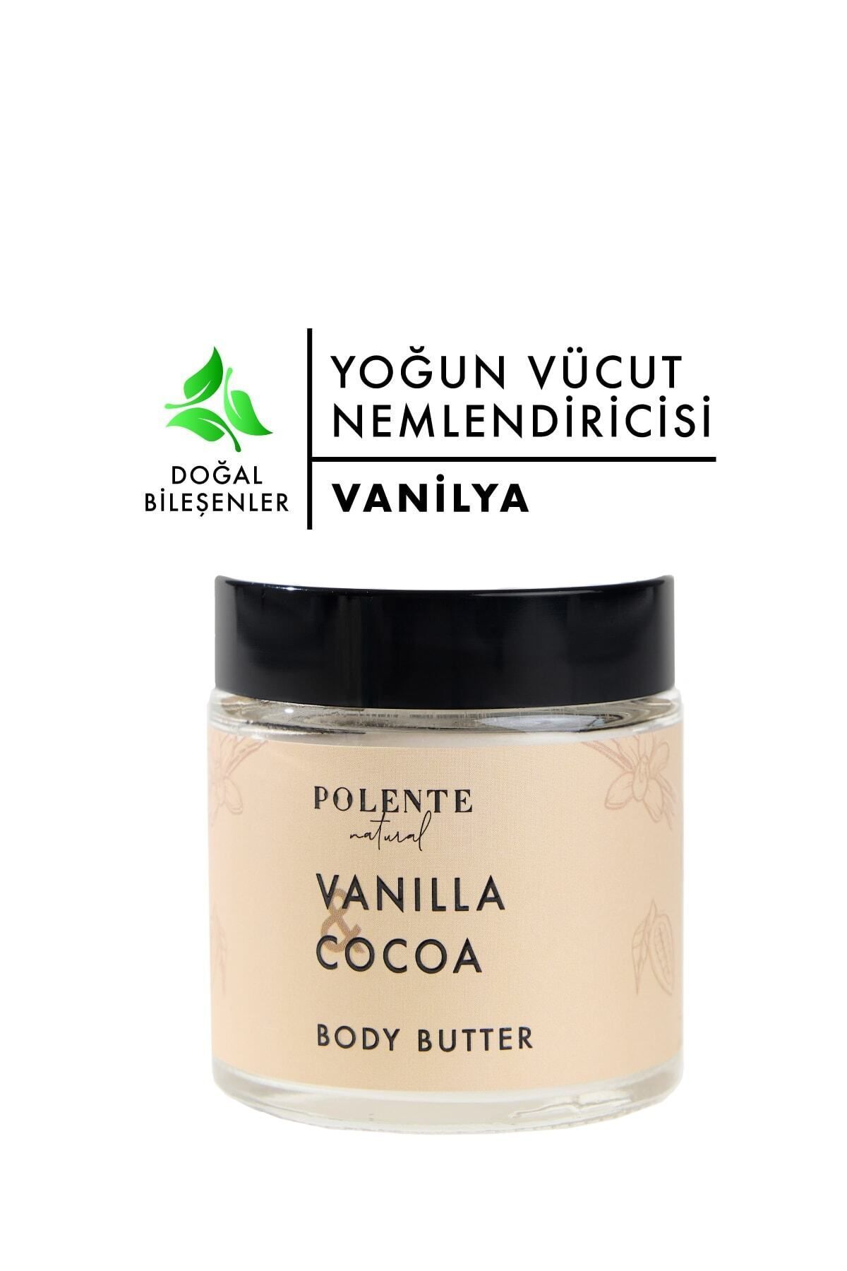 Polente Natural Vanilya & Kakao Body Butter / Yoğun Vücut Nemlendiricisi (100 ML)