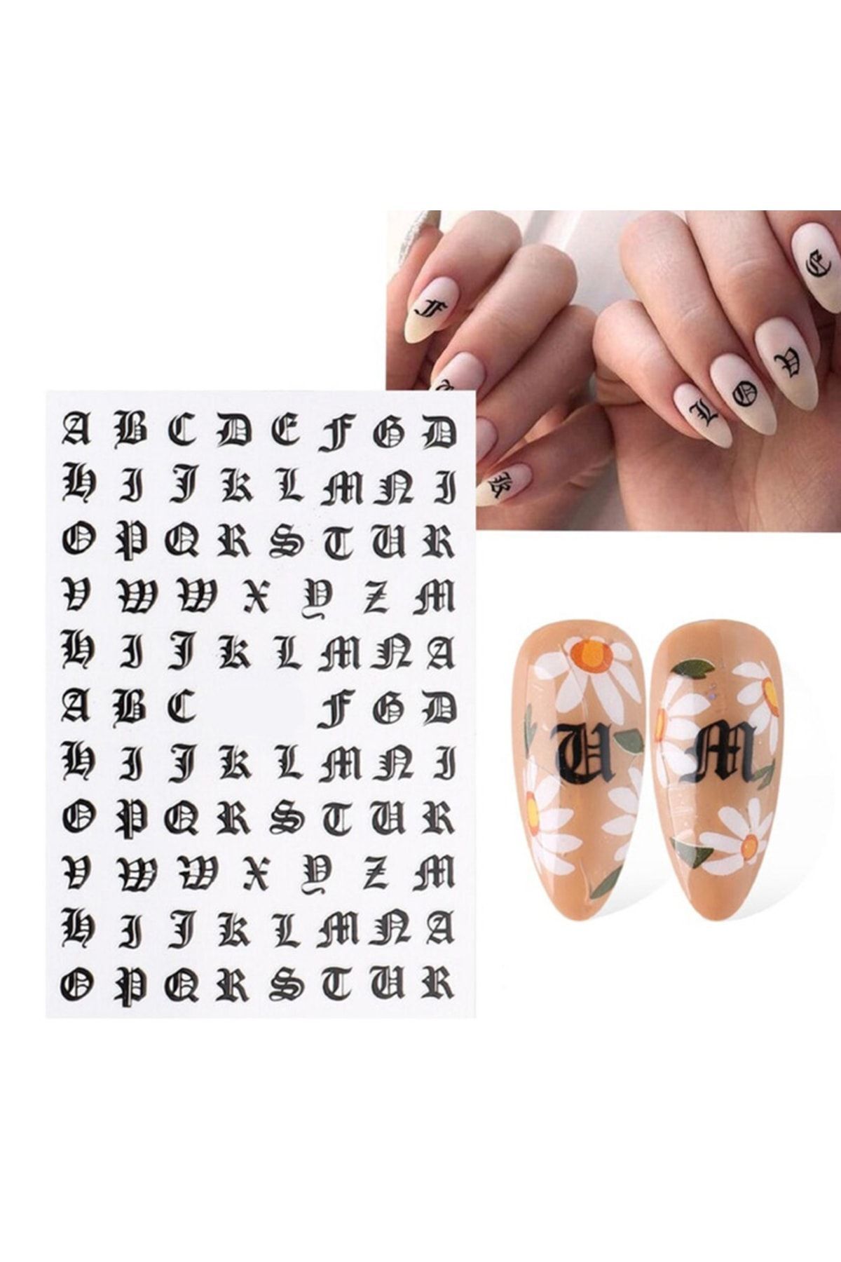 POP Beauty Nail Art Tırnak Süsleme Sticker, Tırnak Dövmesi, Tırnak Tattoo